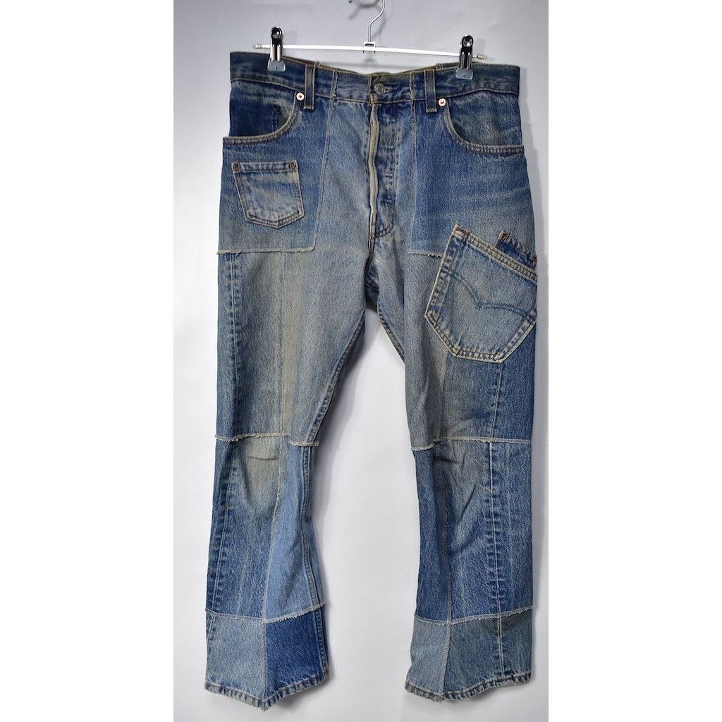 Takahiromiyashita The Soloist. the Jean, rebuild patch denim pants 29158 - 861 500 Size US 31 - 5 Thumbnail