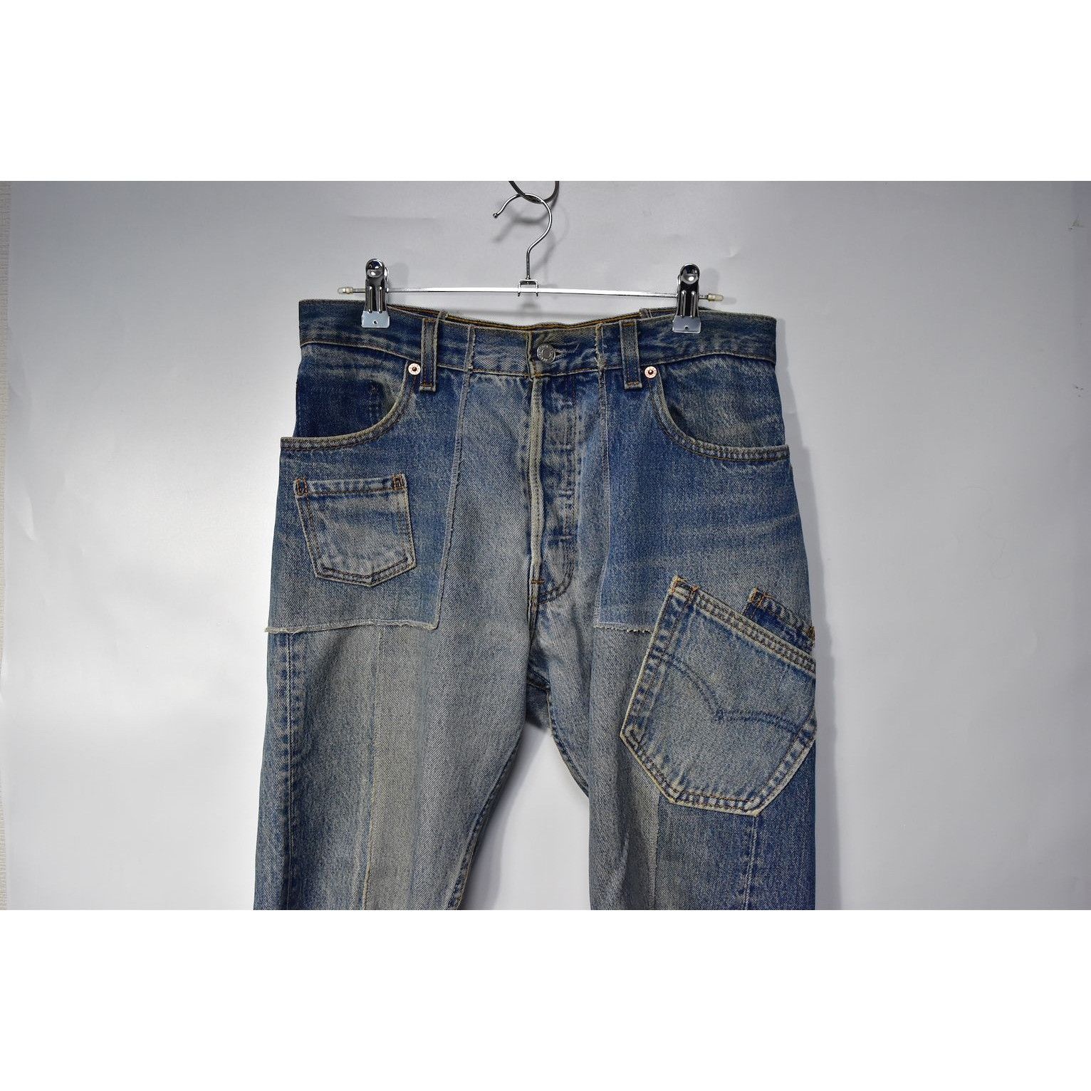 Takahiromiyashita The Soloist. the Jean, rebuild patch denim pants 29158 - 861 500 Size US 31 - 6 Thumbnail