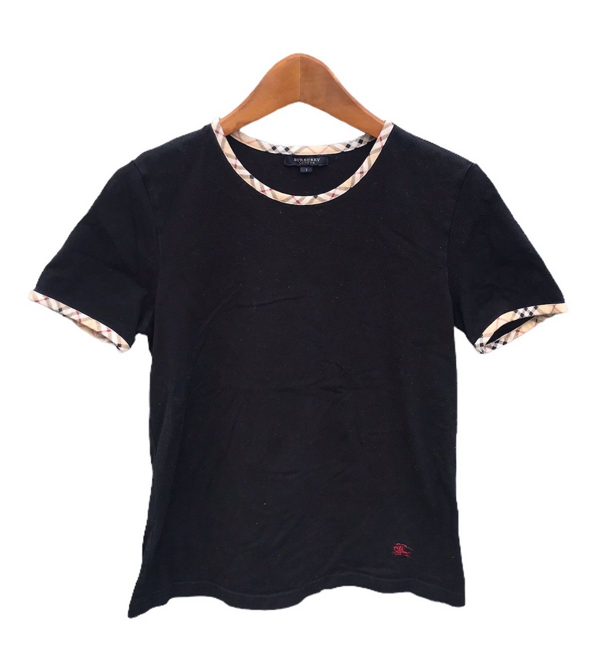 Burberry Burberry ringer checked tee Size XS / US 0-2 / IT 36-38 - 1 Thumbnail