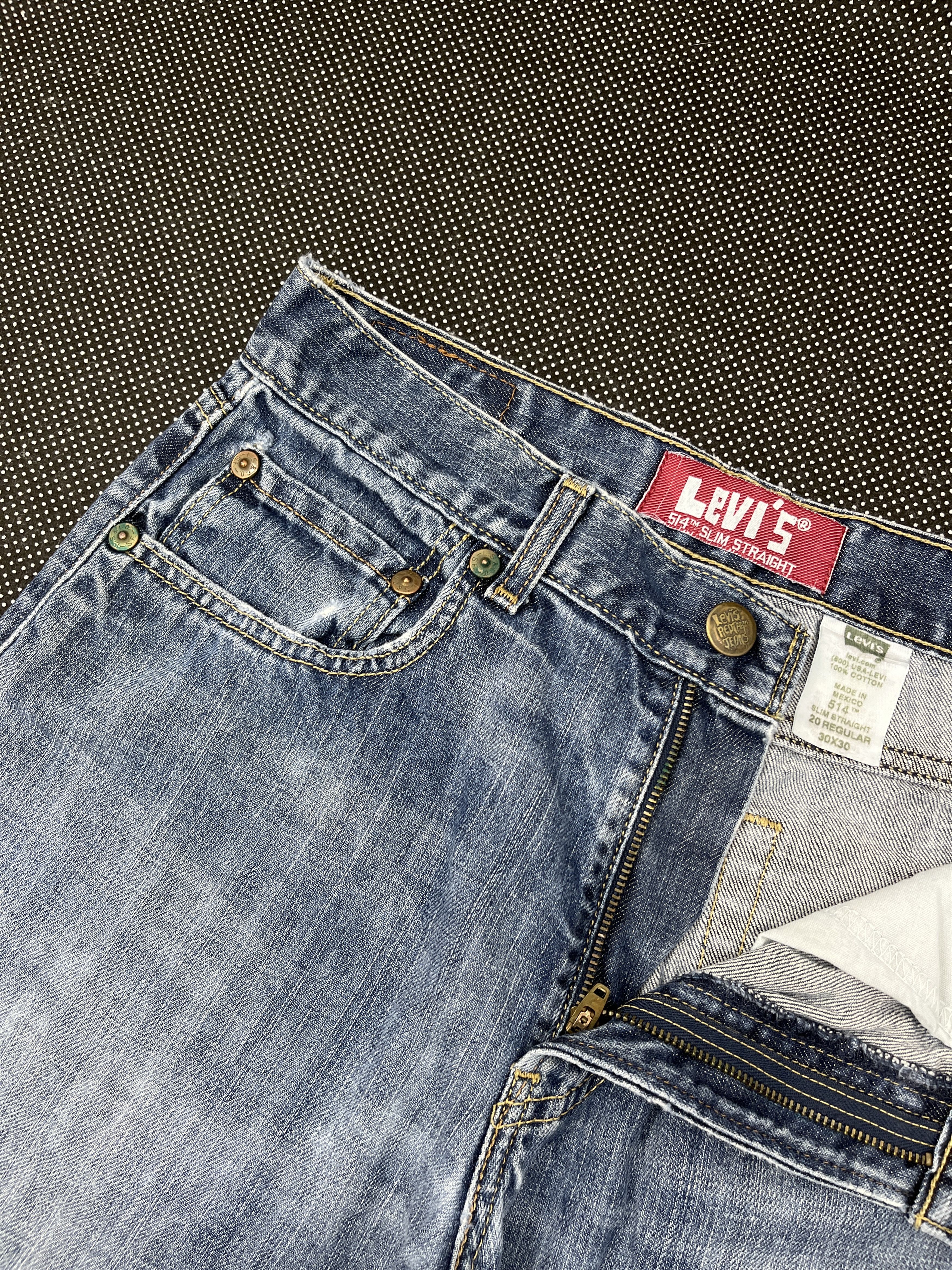 Levi's Vintage Levis 514 Slim Fit Jeans - J174 Size US 30 / EU 46 - 7 Thumbnail