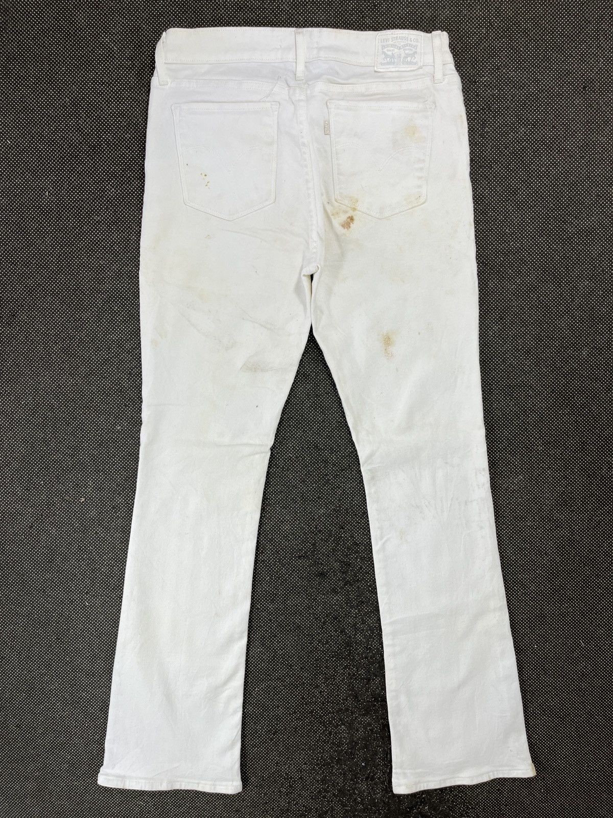 Levi's Vintage Levis 715 White Flare Jeans - JP090 Size 31" - 2 Thumbnail