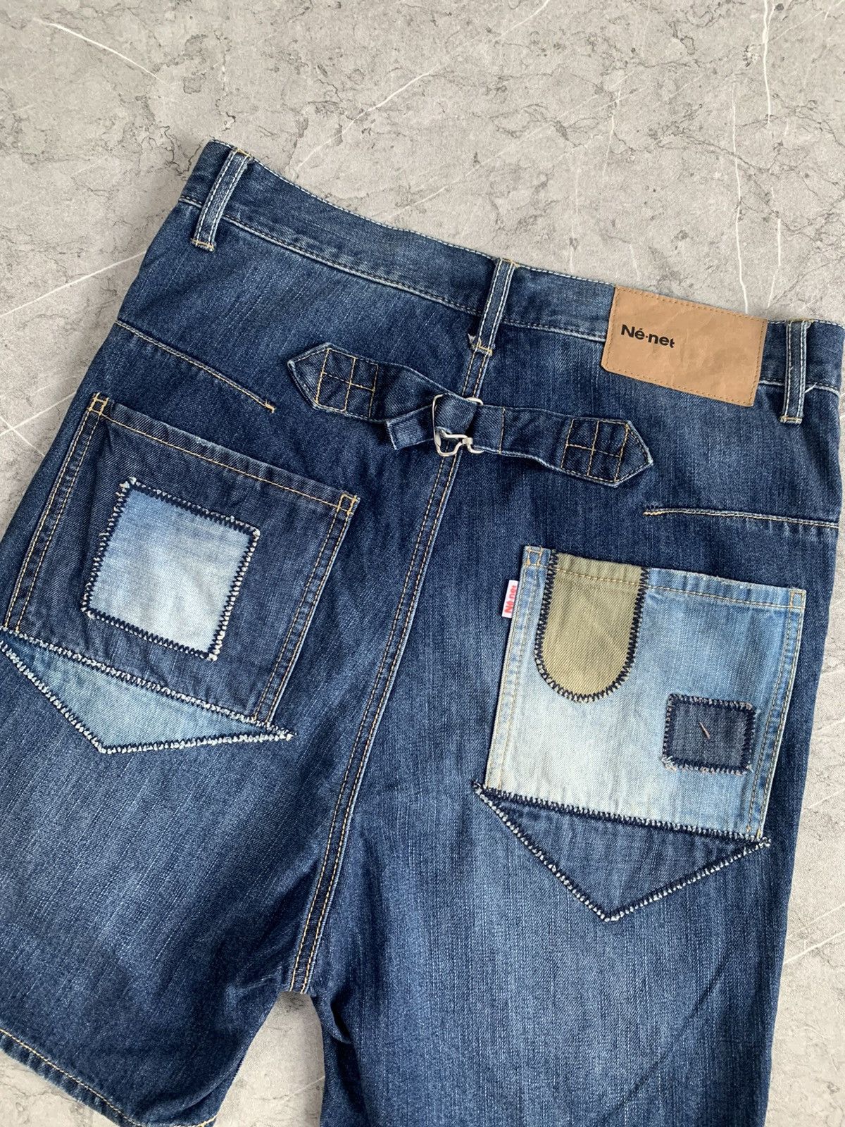 Issey Miyake 🔥RARE🔥Vintage Ne-net denim short pants Size US 29 - 4 Thumbnail
