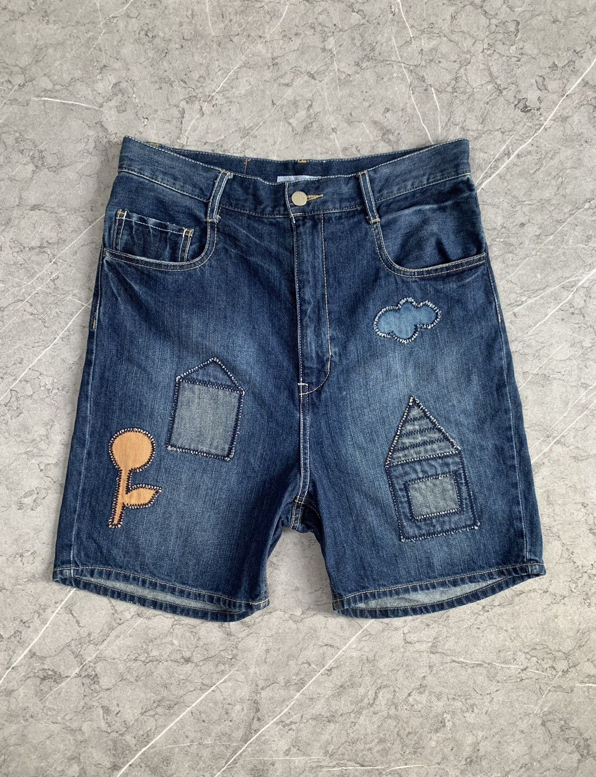 Issey Miyake 🔥RARE🔥Vintage Ne-net denim short pants Size US 29 - 2 Thumbnail