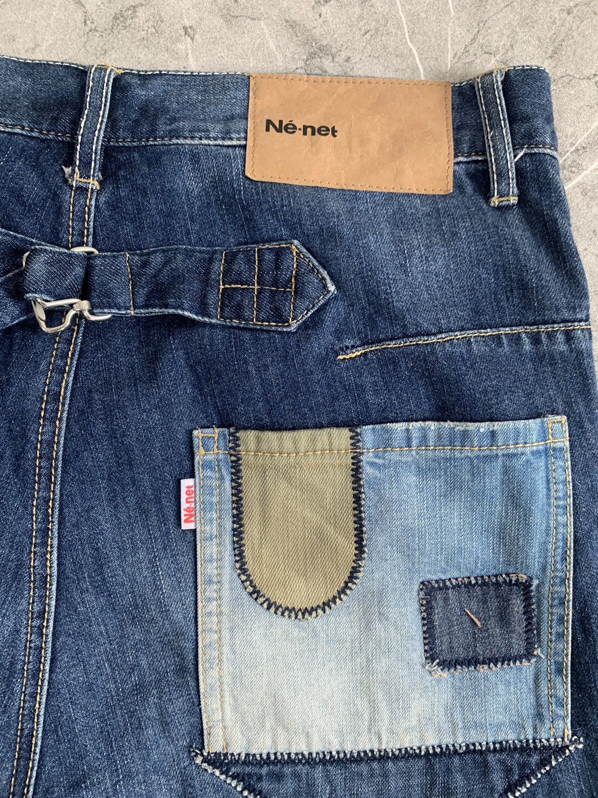 Issey Miyake 🔥RARE🔥Vintage Ne-net denim short pants Size US 29 - 8 Thumbnail