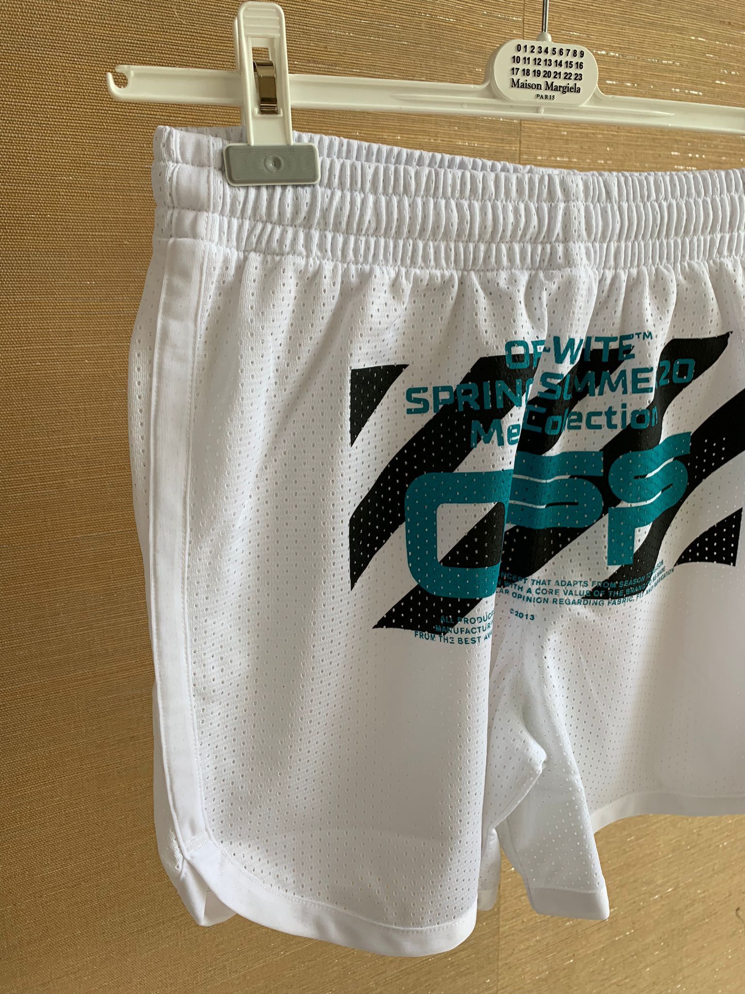 Off-White Wavy Line Logo Mesh Shorts Size US 30 / EU 46 - 6 Thumbnail