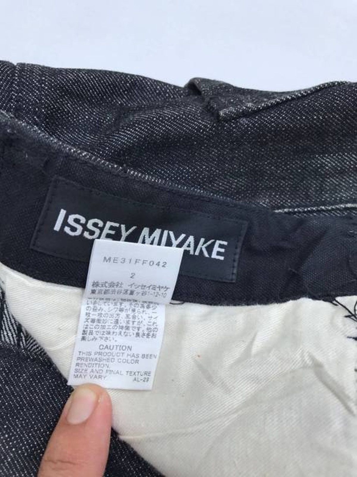 Issey Miyake Japanese Designer Issey Miyake Denim Pant Rare Miyake Denim Size US 31 - 8 Thumbnail