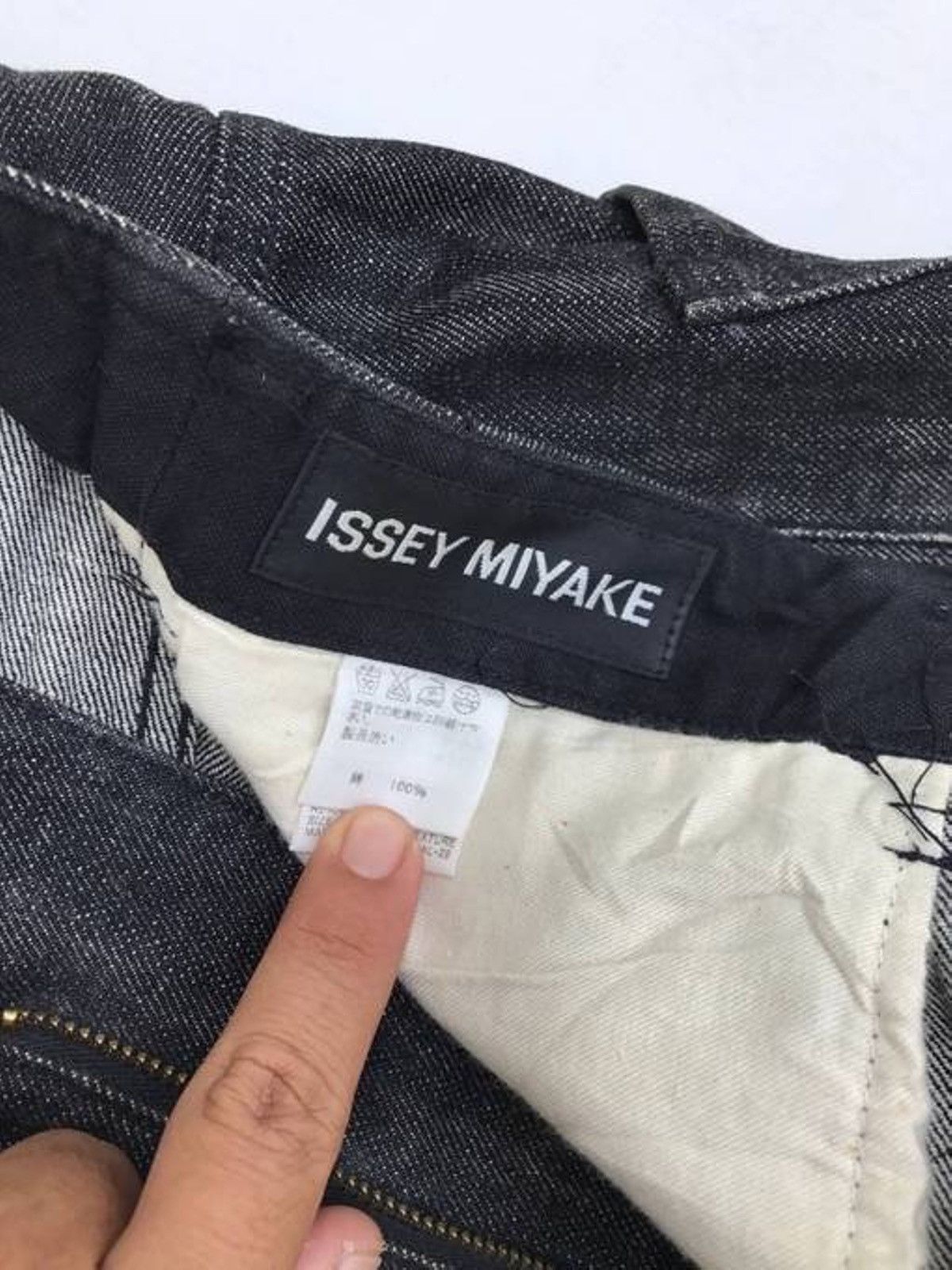 Issey Miyake Japanese Designer Issey Miyake Denim Pant Rare Miyake Denim Size US 31 - 7 Thumbnail