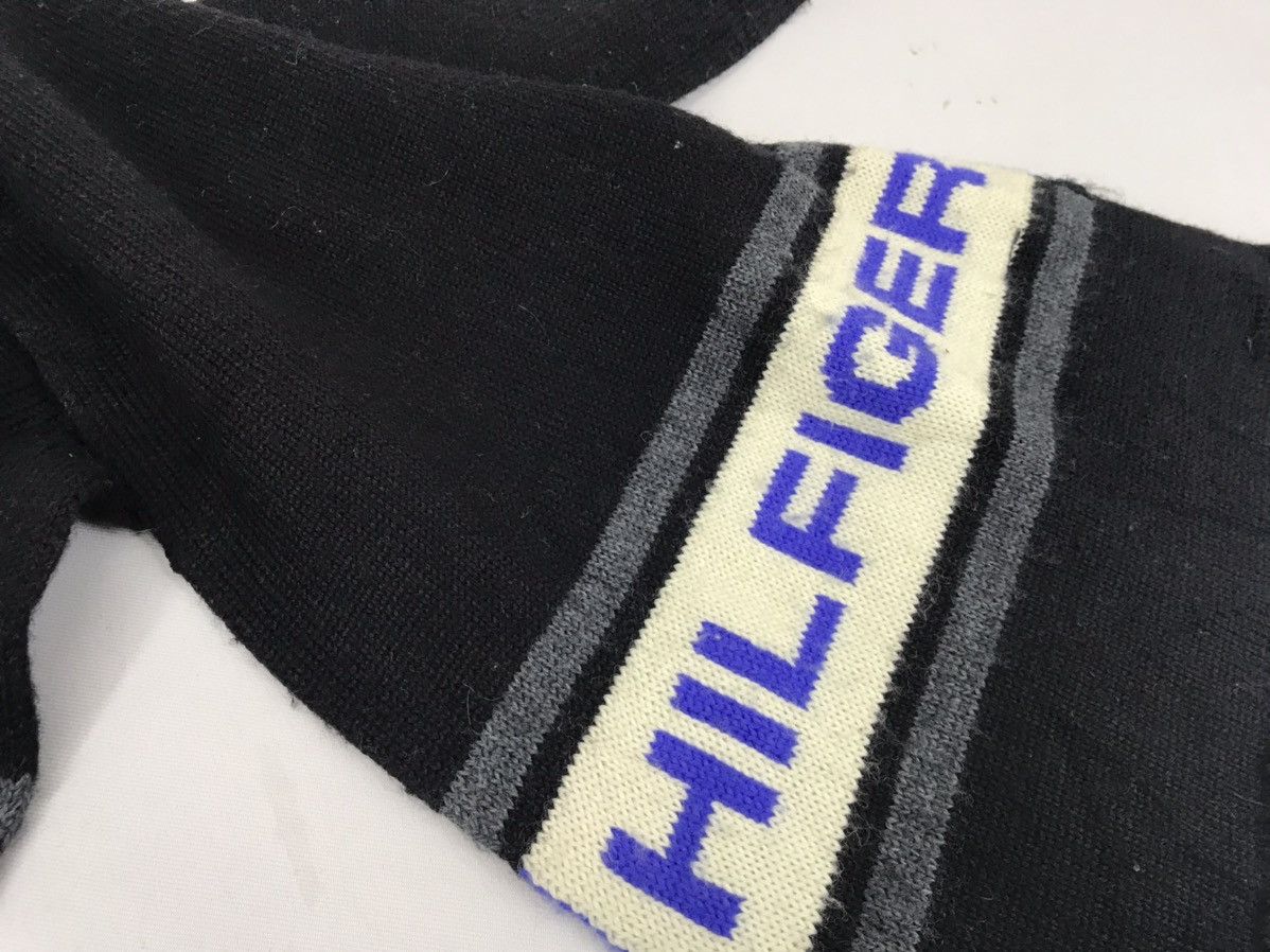 Designer Tommy Hilfiger Wool Scarf Muffler Striped Luxury Fashion Size ONE SIZE - 3 Thumbnail