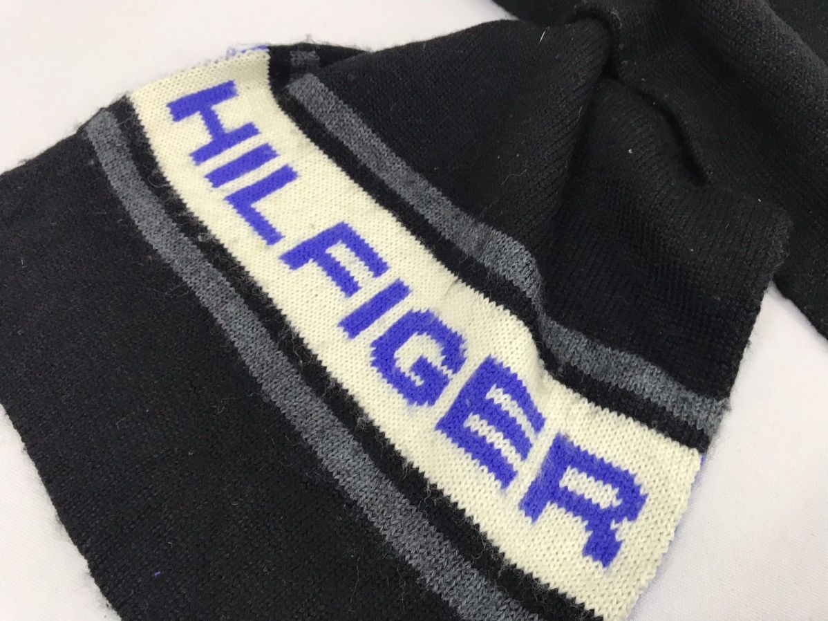 Designer Tommy Hilfiger Wool Scarf Muffler Striped Luxury Fashion Size ONE SIZE - 2 Thumbnail