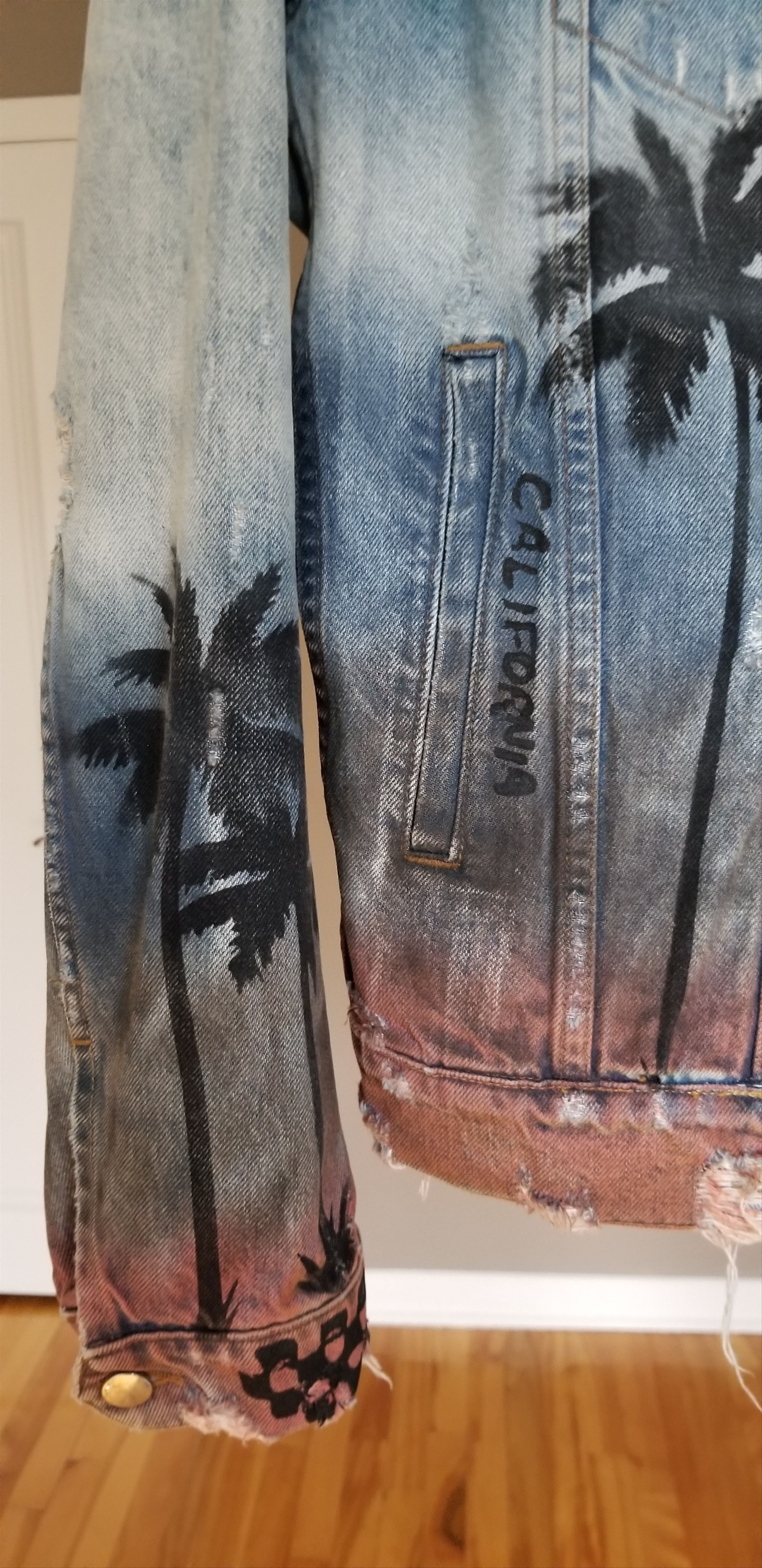 Amiri Amiri Palm Tree Denim Jacket Size US M / EU 48-50 / 2 - 4 Thumbnail