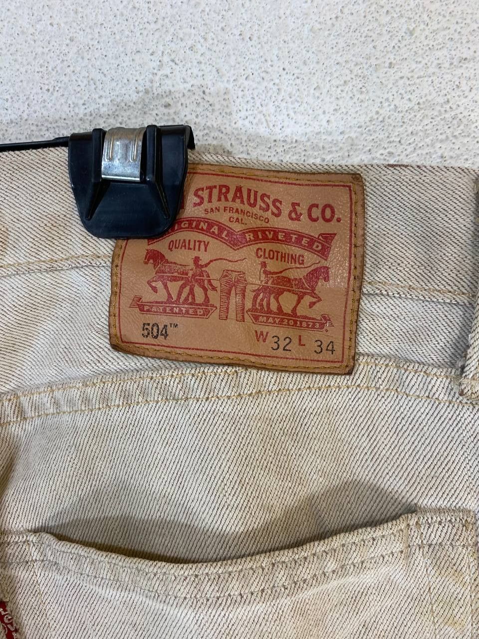 Levi's levis 504 distressed denim Size US 35 - 4 Thumbnail