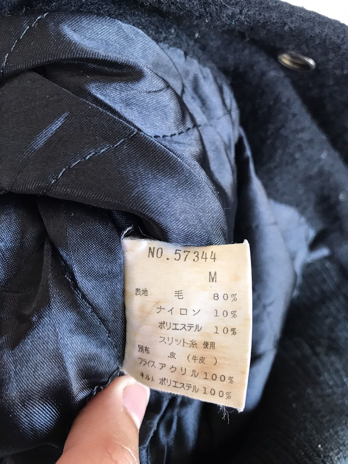 Japanese Brand Vintage Navy Military Varsity Leather Jacket Baggy For Her Size M / US 6-8 / IT 42-44 - 10 Thumbnail