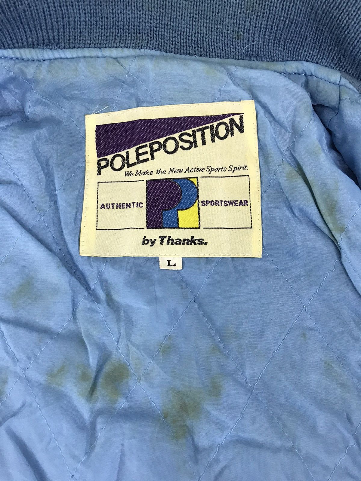 Vintage Vintage Poleposition Varsity Jacket Mix Wool Leather P 39 Size US M / EU 48-50 / 2 - 3 Thumbnail