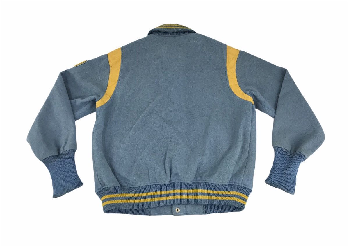 Vintage Vintage Poleposition Varsity Jacket Mix Wool Leather P 39 Size US M / EU 48-50 / 2 - 6 Thumbnail