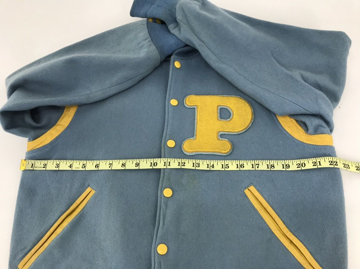 Vintage Vintage Poleposition Varsity Jacket Mix Wool Leather P 39 Size US M / EU 48-50 / 2 - 7 Thumbnail