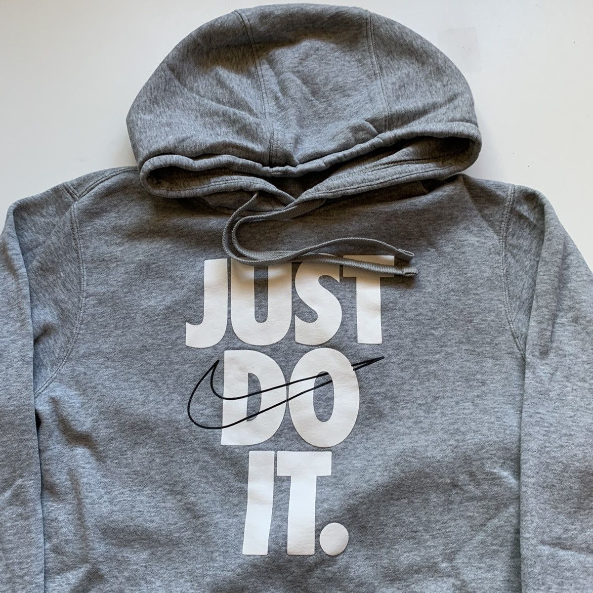 Nike × Vintage Vintage 2000s Nike Just Do It Graphic Pullover Hoodie Rare Size US S / EU 44-46 / 1 - 2 Thumbnail