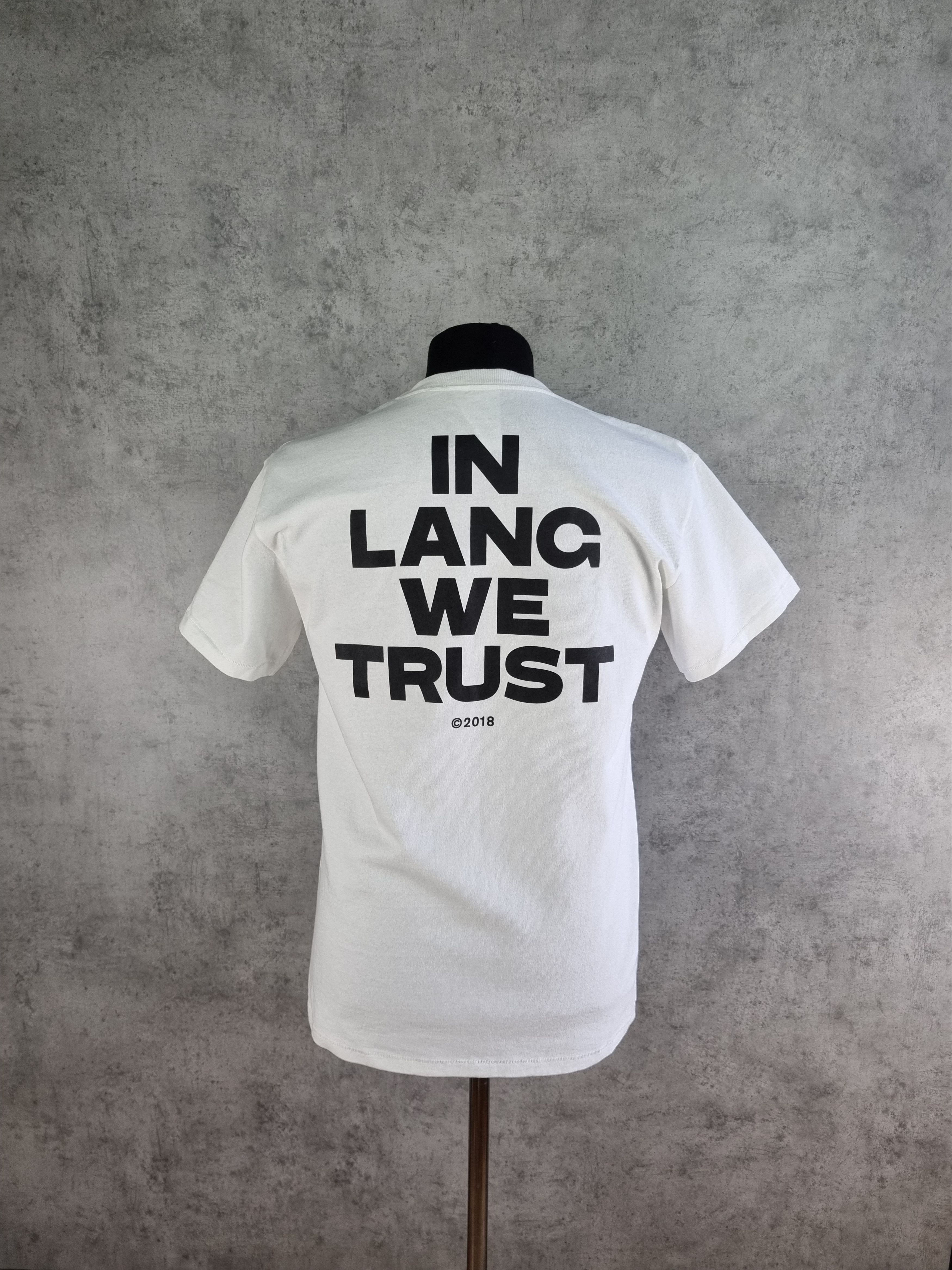 Helmut Lang Rare Helmut Lang " In Lang We Trust" big logo Tee shirt Size US M / EU 48-50 / 2 - 13 Thumbnail