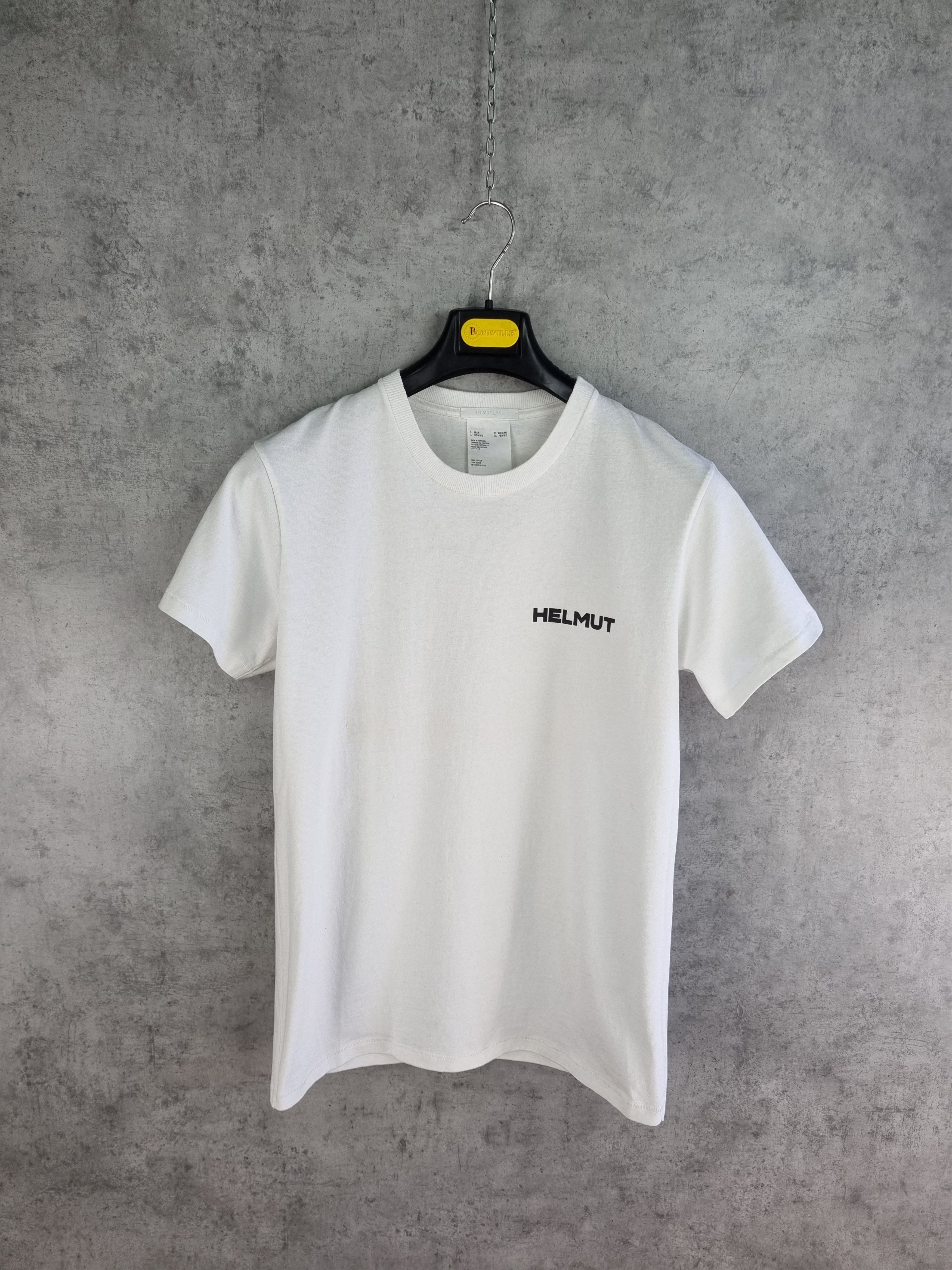 Helmut Lang Rare Helmut Lang " In Lang We Trust" big logo Tee shirt Size US M / EU 48-50 / 2 - 2 Thumbnail