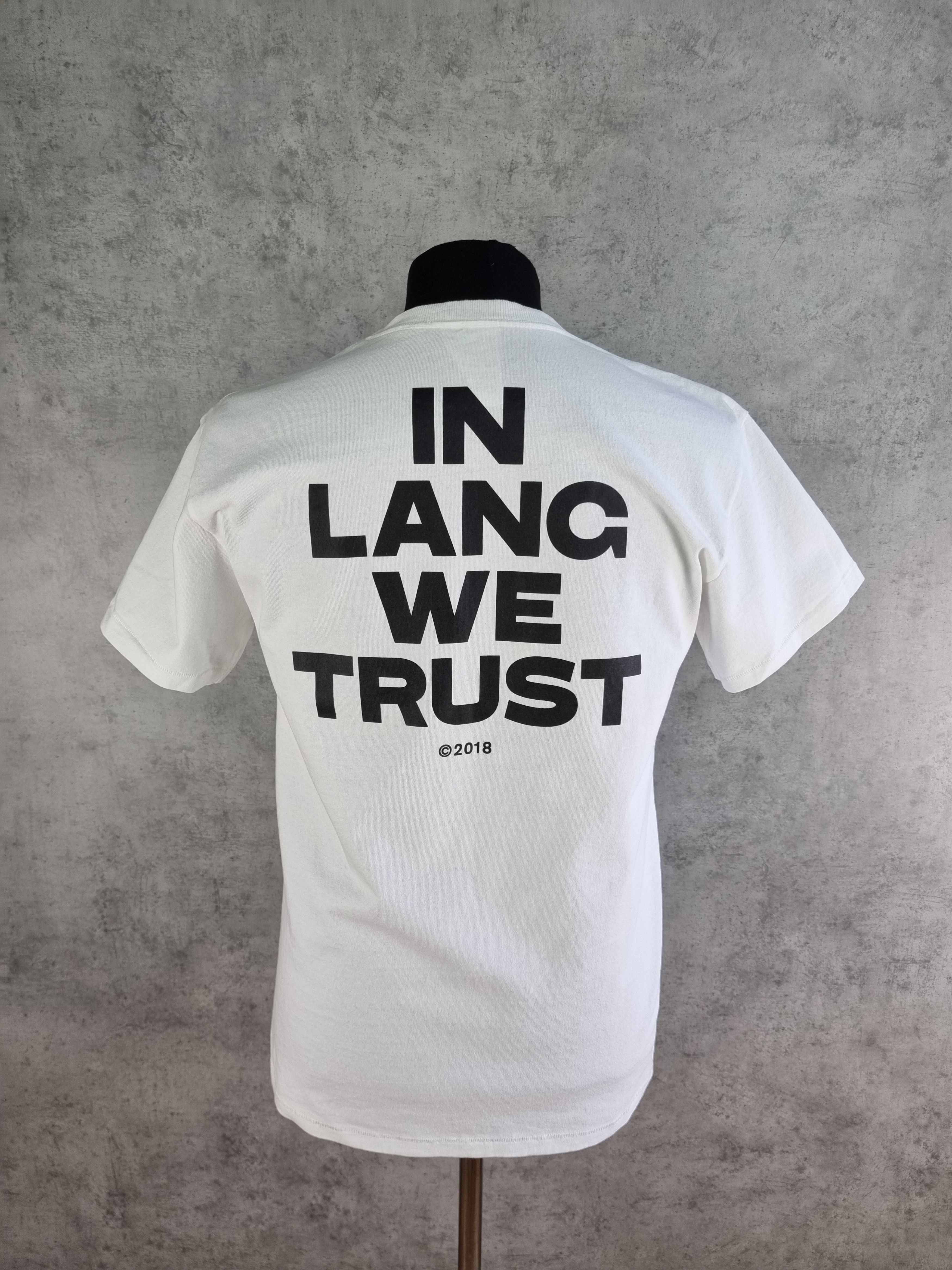 Helmut Lang Rare Helmut Lang " In Lang We Trust" big logo Tee shirt Size US M / EU 48-50 / 2 - 8 Thumbnail