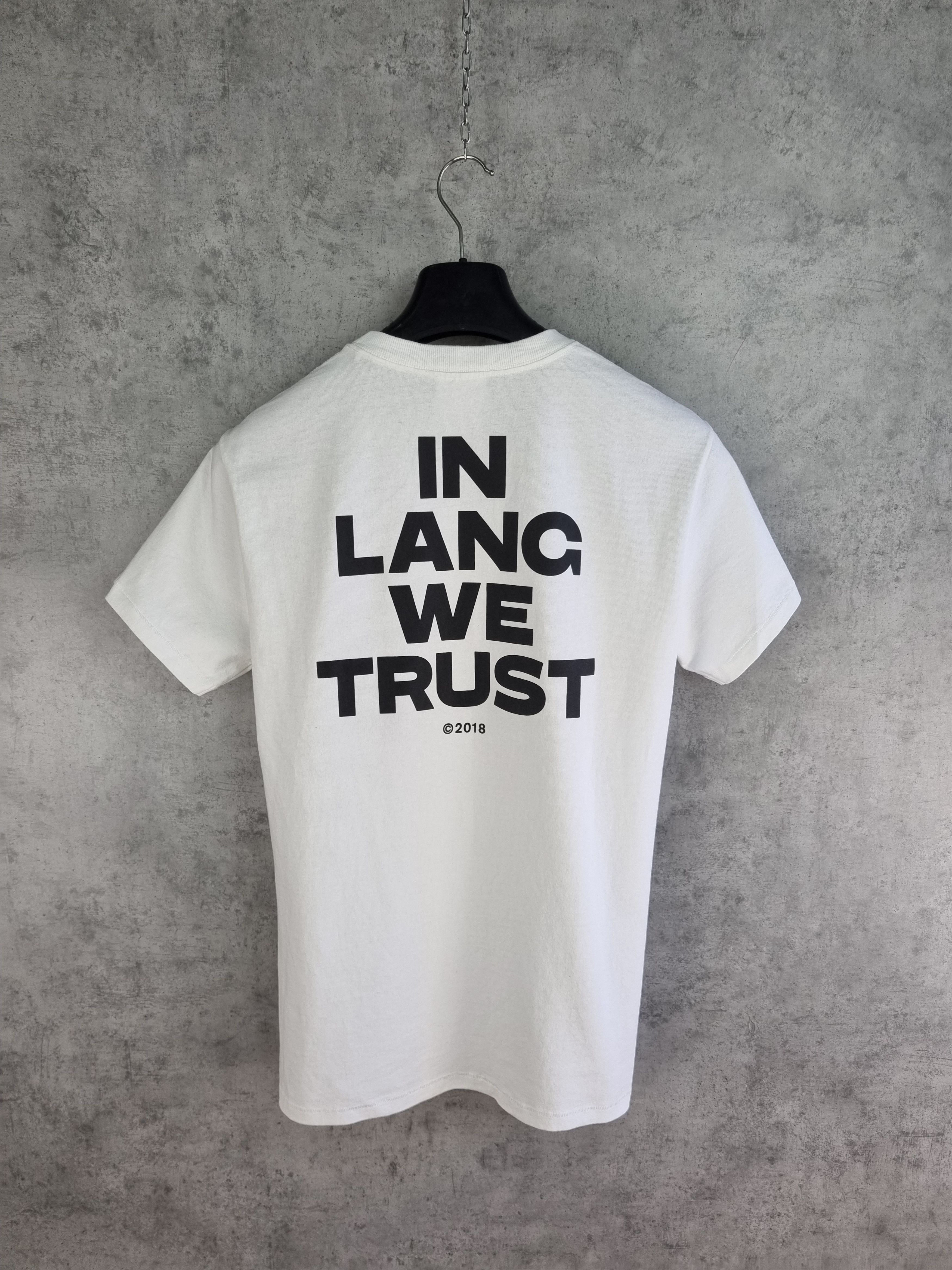 Helmut Lang Rare Helmut Lang " In Lang We Trust" big logo Tee shirt Size US M / EU 48-50 / 2 - 3 Thumbnail
