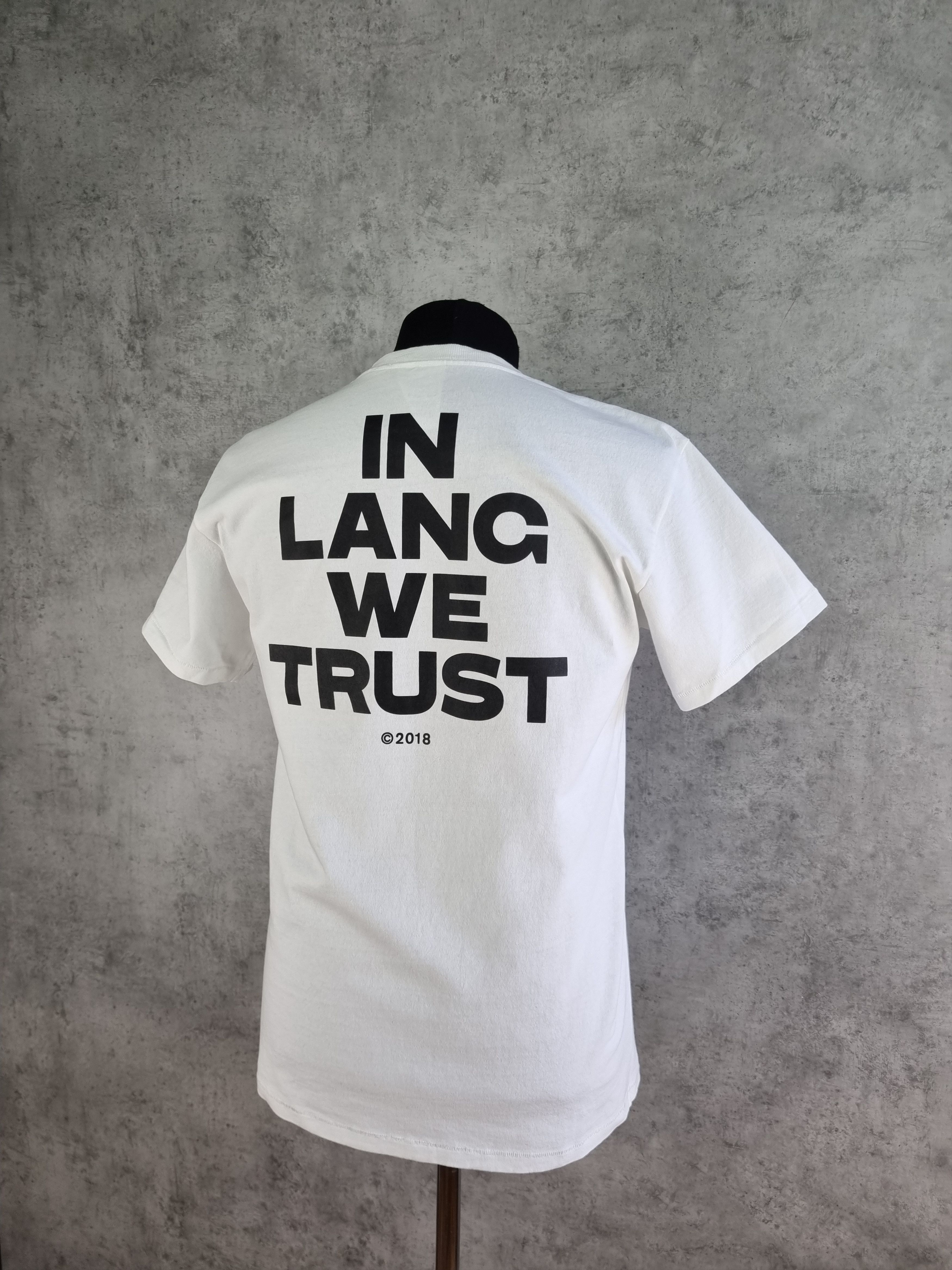Helmut Lang Rare Helmut Lang " In Lang We Trust" big logo Tee shirt Size US M / EU 48-50 / 2 - 11 Thumbnail