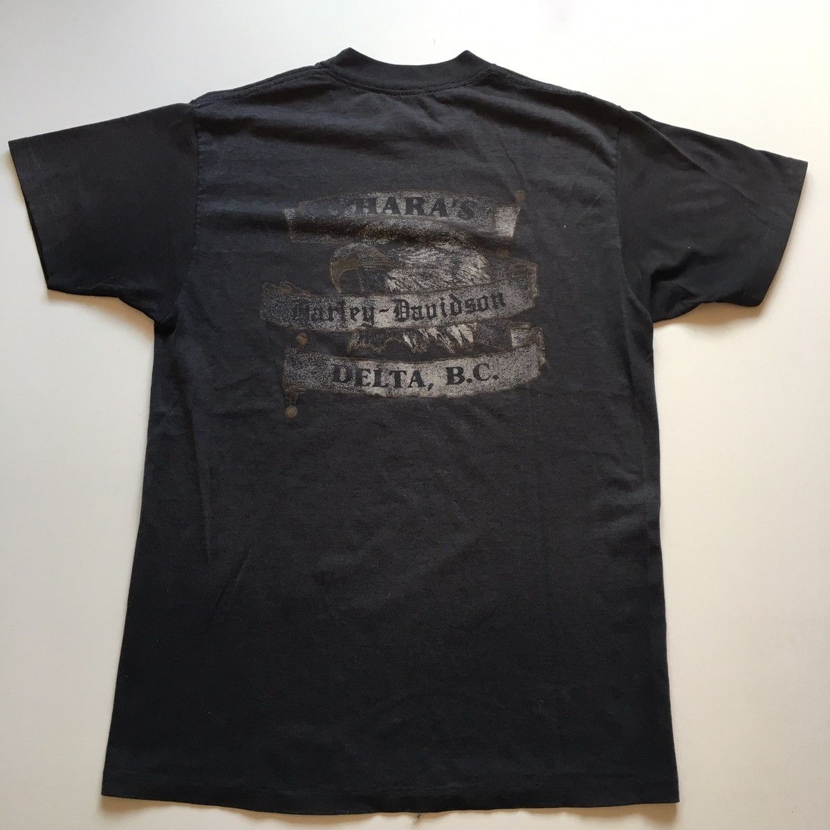 Harley Davidson × Vintage Vintage 90s 1991 3d Emblem Harley Davidson Graphic T Shirt Size US L / EU 52-54 / 3 - 3 Thumbnail