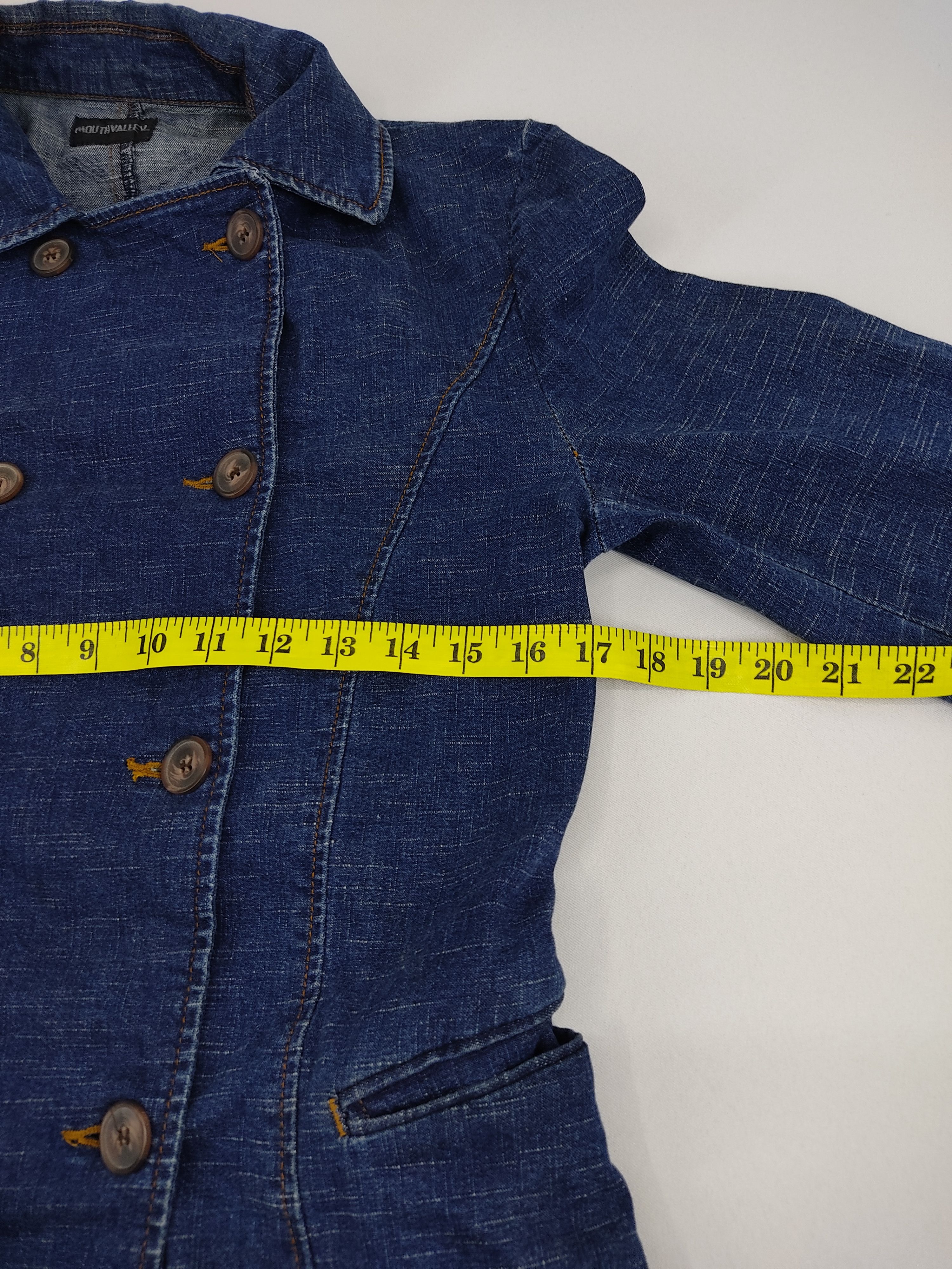 Japanese Brand Mouthvalley Denim Jacket Parka Classic Double Breast Size S / US 4 / IT 40 - 6 Thumbnail