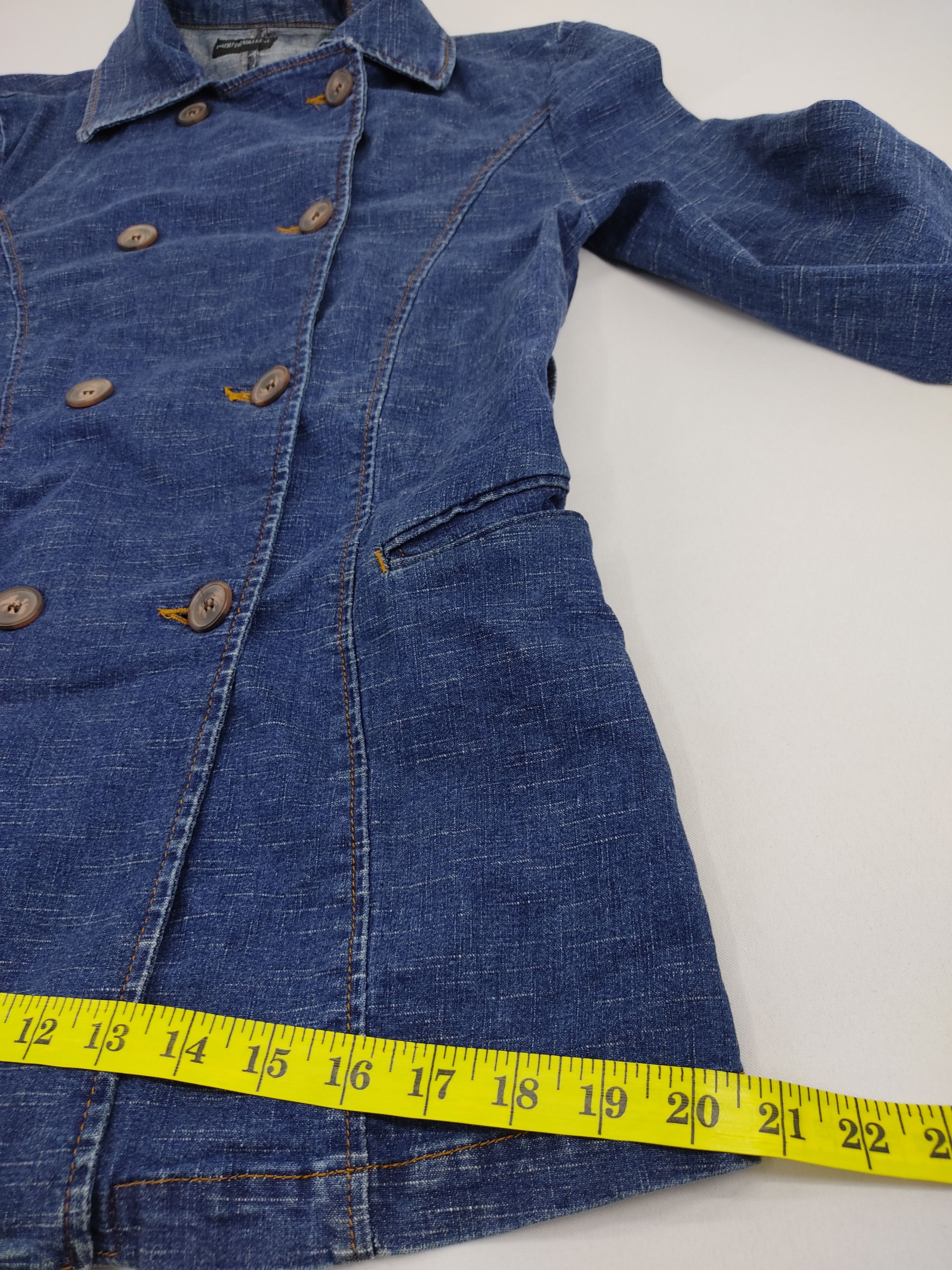 Japanese Brand Mouthvalley Denim Jacket Parka Classic Double Breast Size S / US 4 / IT 40 - 8 Thumbnail