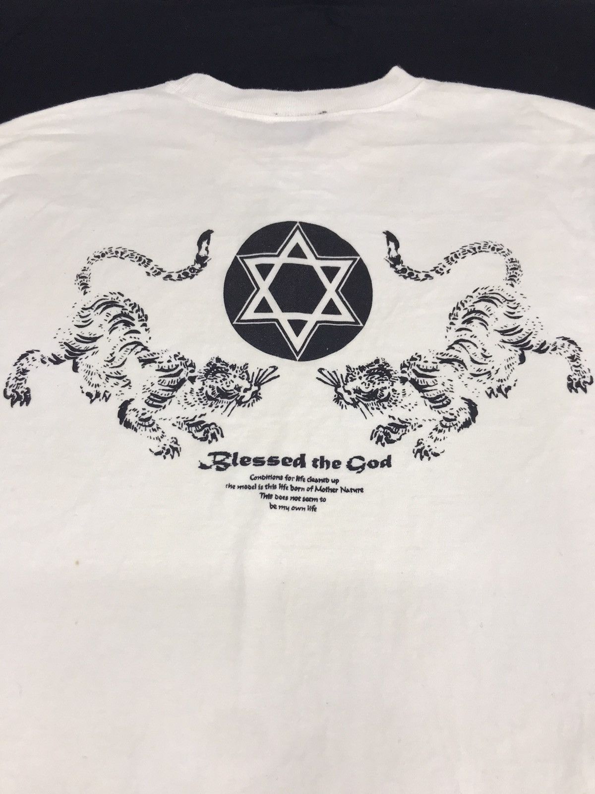 Hall Of Fame Vintage Hall of Fame Blessed the God Tiger Printed Tee Size US M / EU 48-50 / 2 - 4 Thumbnail