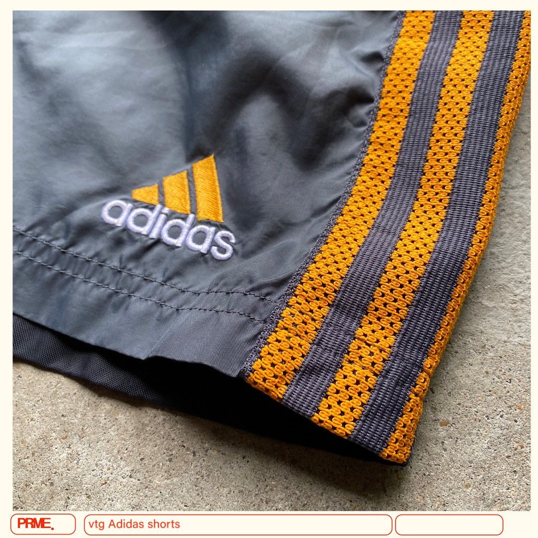 Adidas × Vintage vintage Y2K ADIDAS Nylon Stripes Trunk shorts Size US 31 - 10 Thumbnail