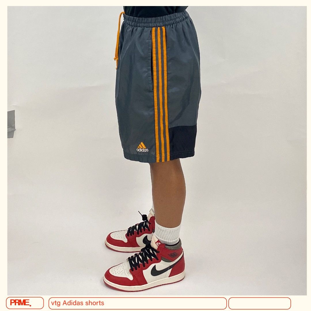 Adidas × Vintage vintage Y2K ADIDAS Nylon Stripes Trunk shorts Size US 31 - 1 Thumbnail
