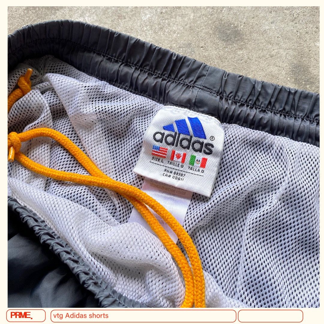 Adidas × Vintage vintage Y2K ADIDAS Nylon Stripes Trunk shorts Size US 31 - 13 Thumbnail
