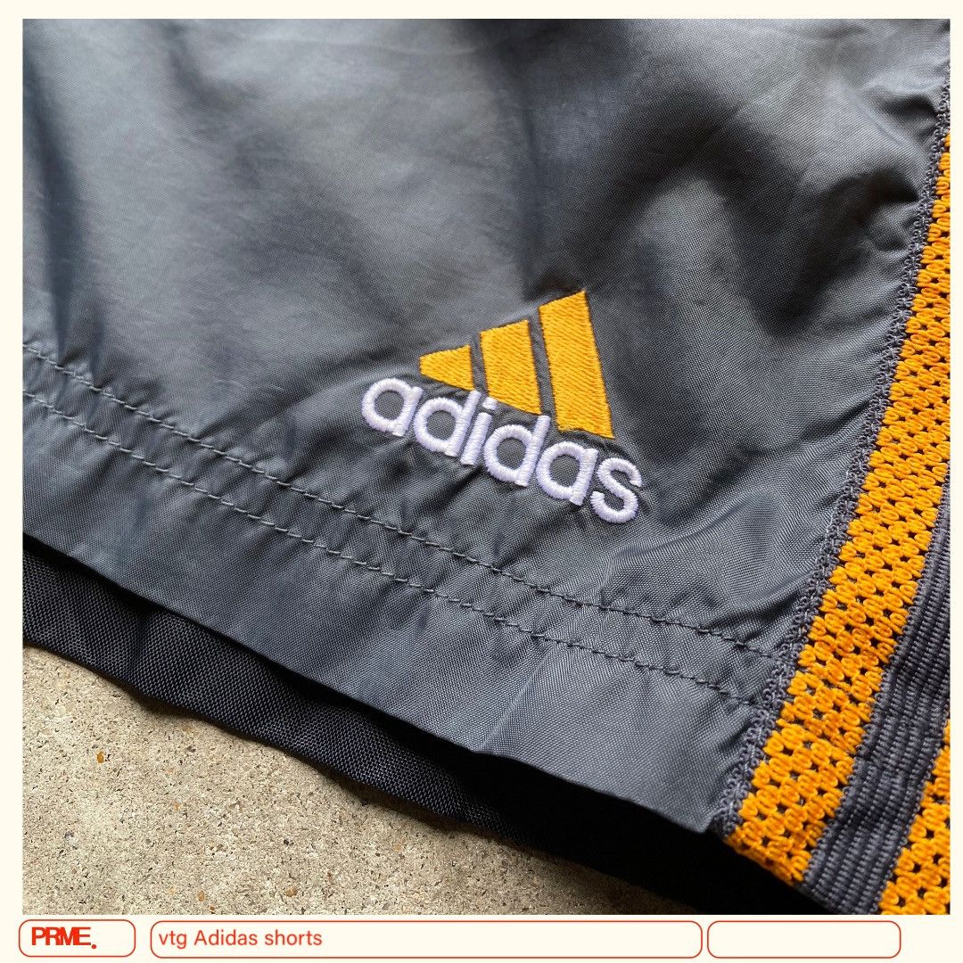 Adidas × Vintage vintage Y2K ADIDAS Nylon Stripes Trunk shorts Size US 31 - 11 Thumbnail