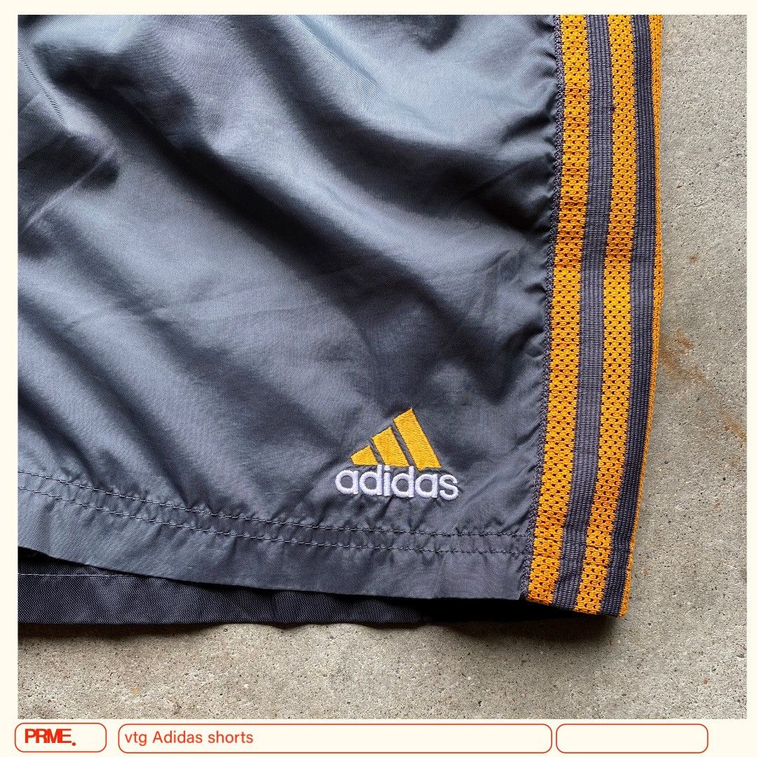 Adidas × Vintage vintage Y2K ADIDAS Nylon Stripes Trunk shorts Size US 31 - 9 Thumbnail