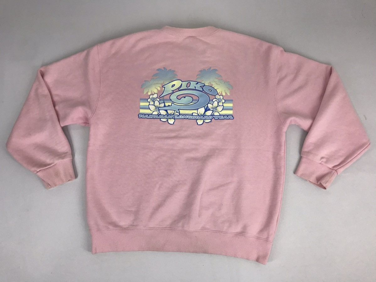 Vintage Vintage Piko Hawaiian Longboard Surf Sweatshirt Pull Over Size S / US 4 / IT 40 - 1 Thumbnail