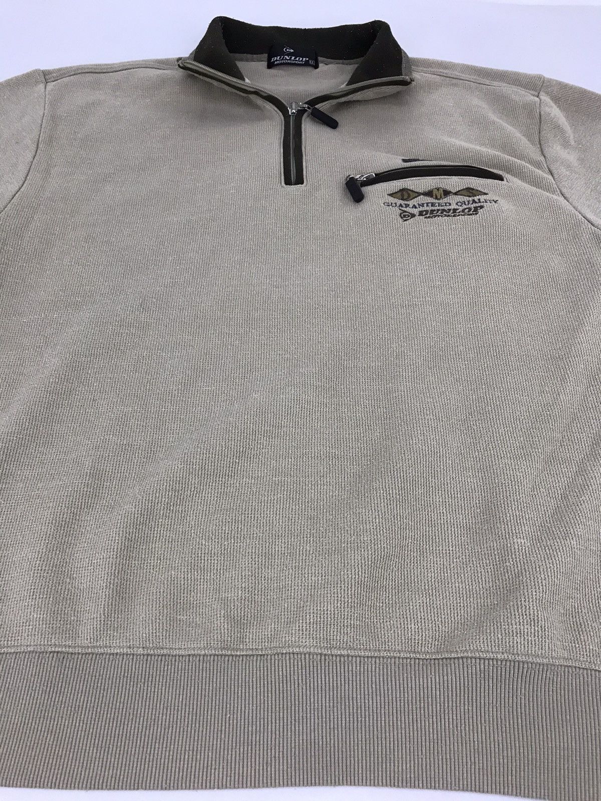 Dunlop × Vintage Vintage Dunlop Sweatshirt Single Pocket Half Zip Style Size US L / EU 52-54 / 3 - 3 Thumbnail
