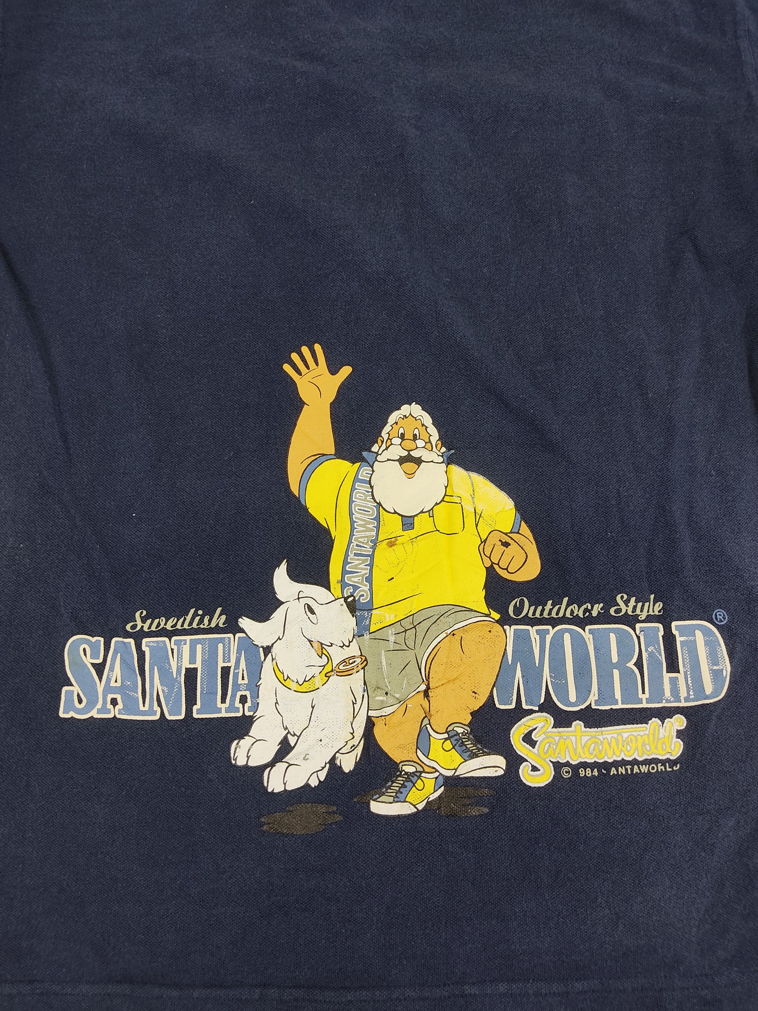 Vintage Vintage Santa World Santa's 365 Days Polo Tee T-shirt Size US M / EU 48-50 / 2 - 7 Thumbnail