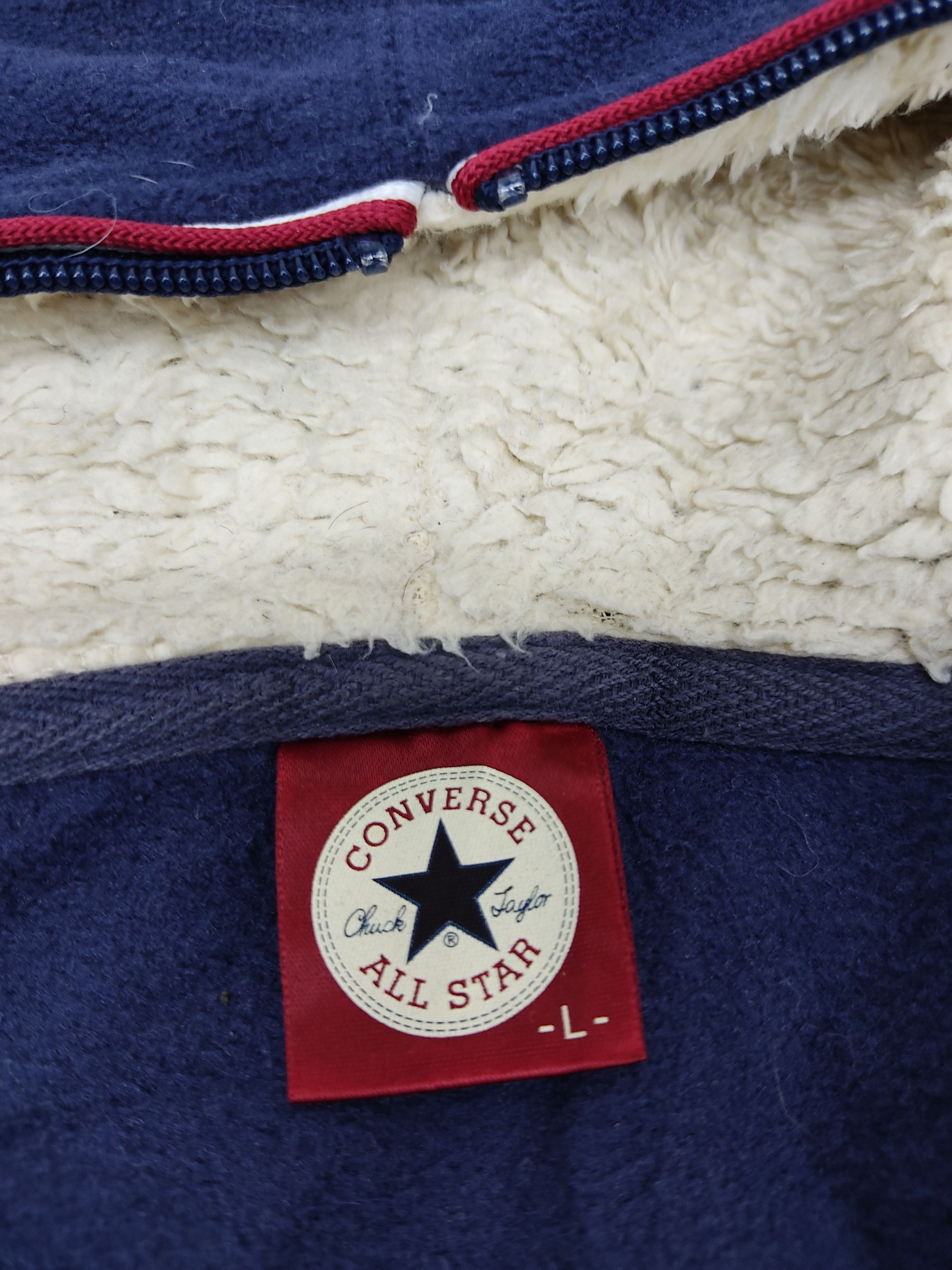 Converse Converse All Star Zipper Sherpa Fleece Jacket Hoodie Size US L / EU 52-54 / 3 - 4 Thumbnail