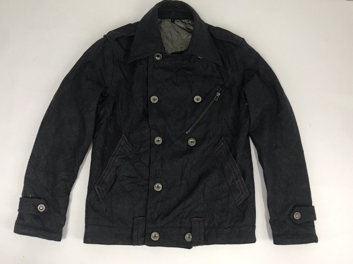 Japanese Brand Double Breast Punk Rock Motorcycle Biker Jacket Coat Padded Size US M / EU 48-50 / 2 - 1 Thumbnail