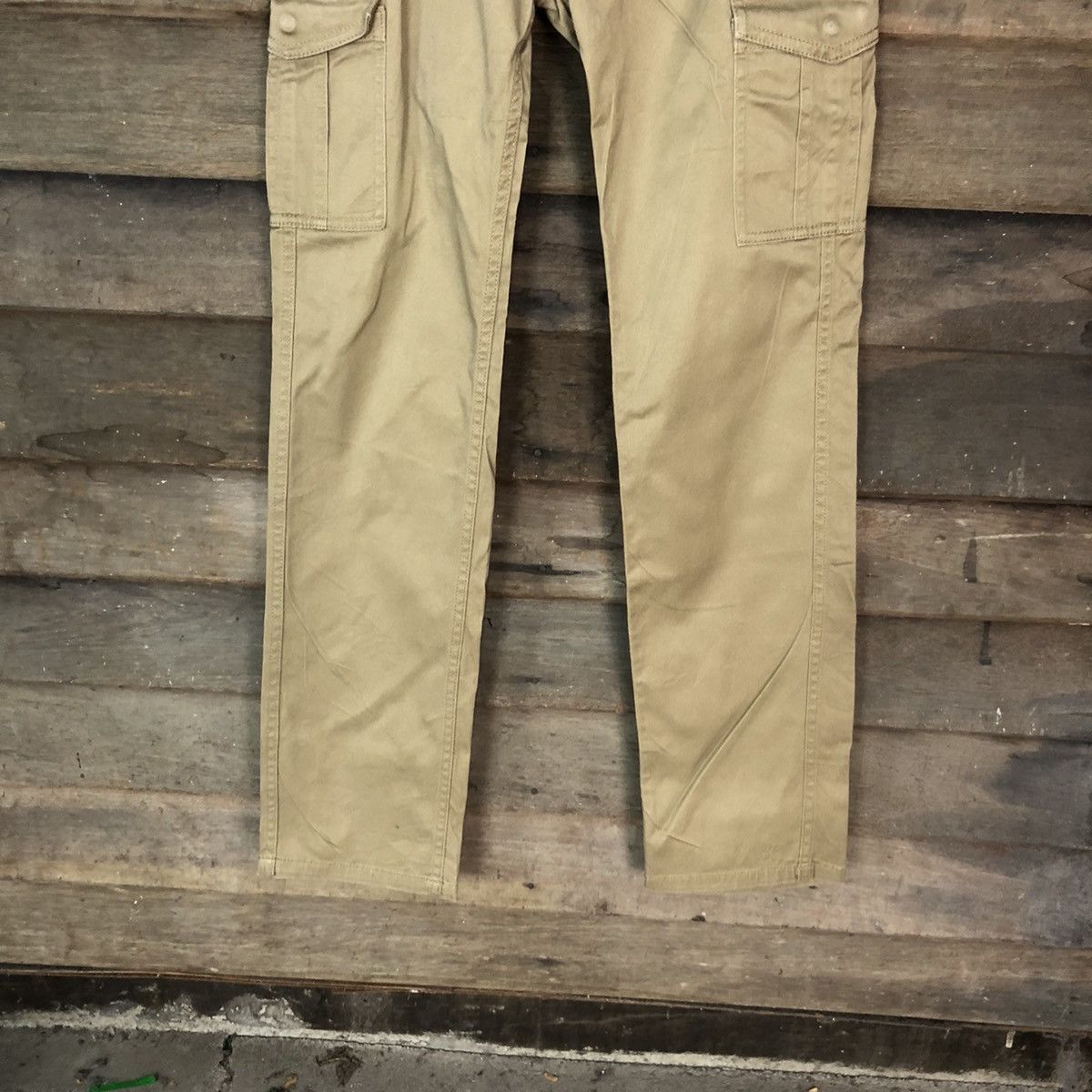 Japanese Brand D Shuca Brown multipocket tactical utility Cargo Pants #2377 Size US 29 - 3 Thumbnail