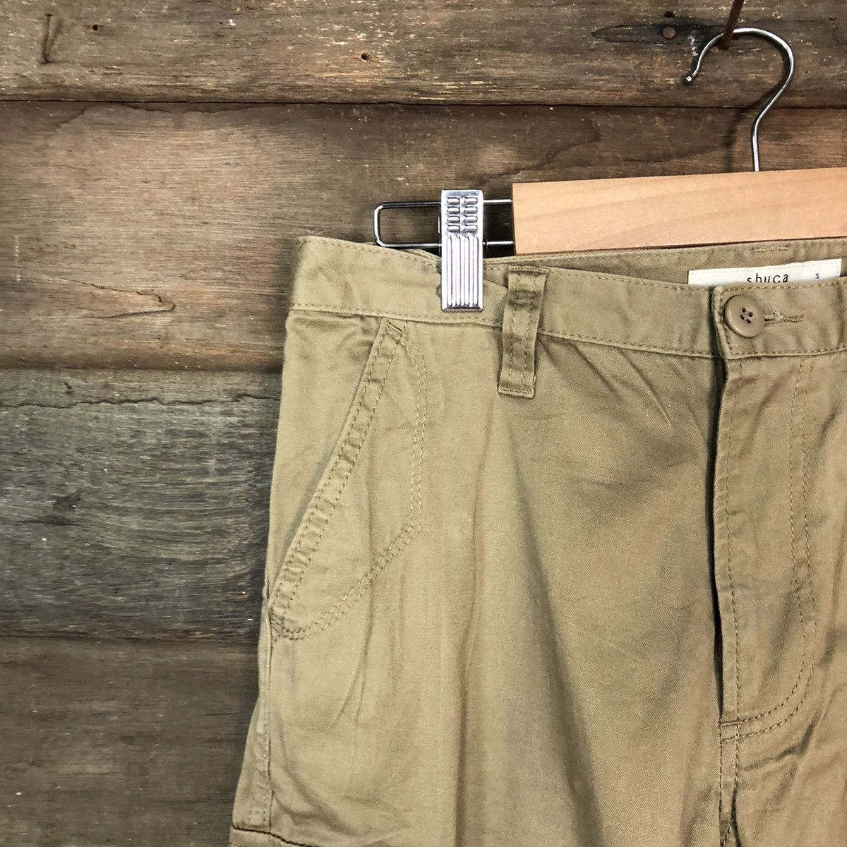 Japanese Brand D Shuca Brown multipocket tactical utility Cargo Pants #2377 Size US 29 - 4 Thumbnail