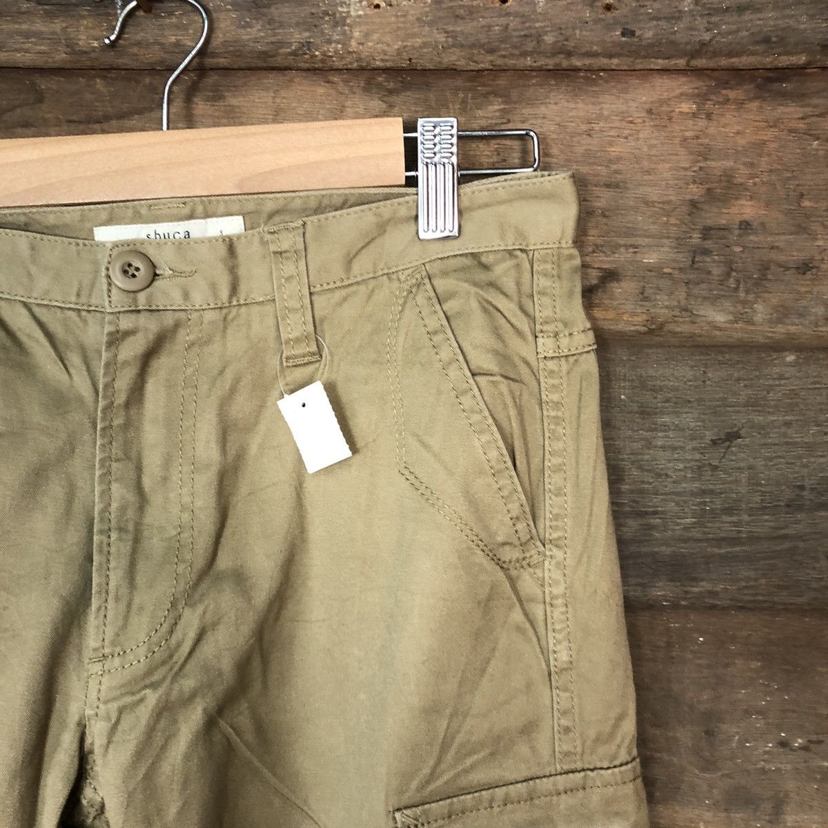 Japanese Brand D Shuca Brown multipocket tactical utility Cargo Pants #2377 Size US 29 - 5 Thumbnail
