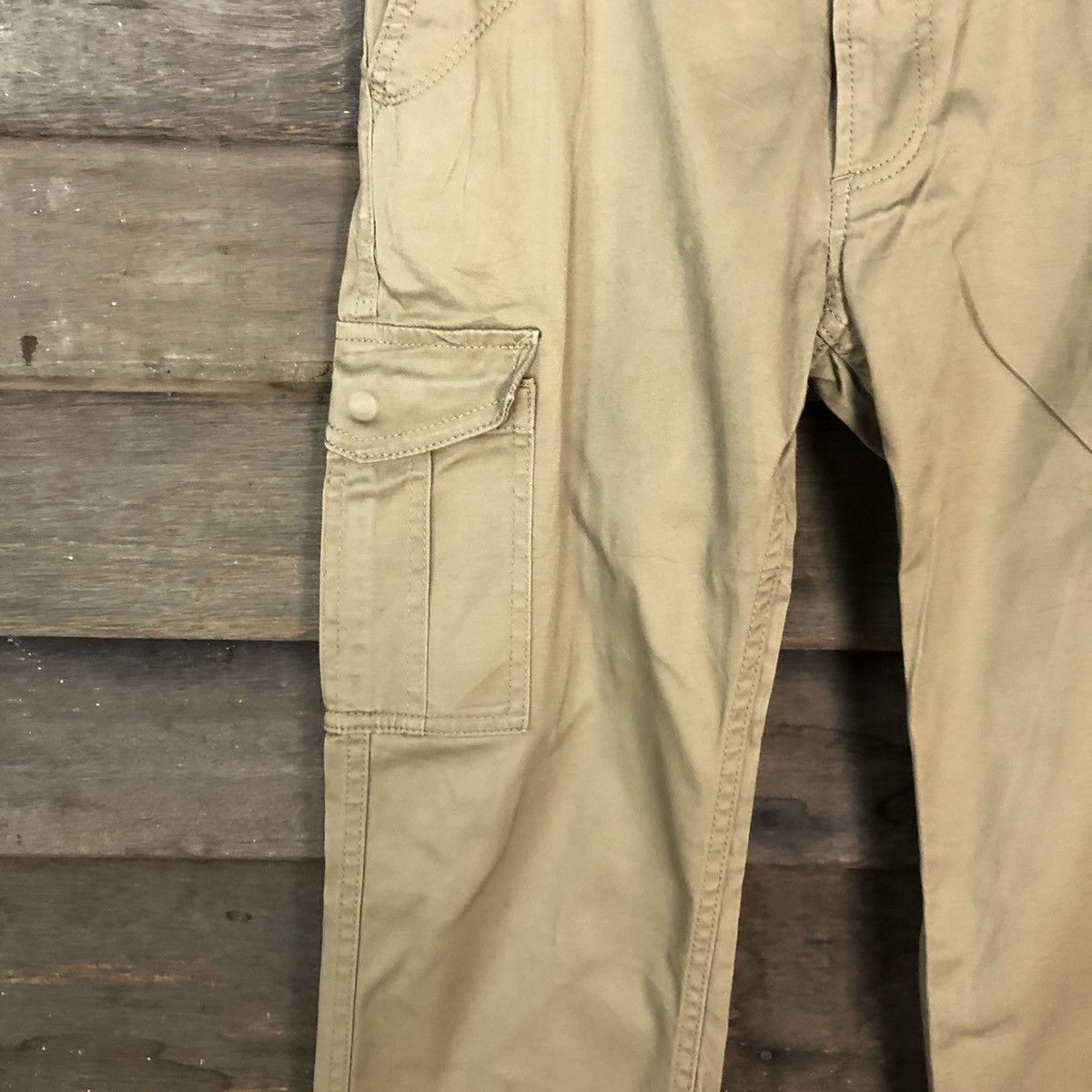Japanese Brand D Shuca Brown multipocket tactical utility Cargo Pants #2377 Size US 29 - 6 Thumbnail