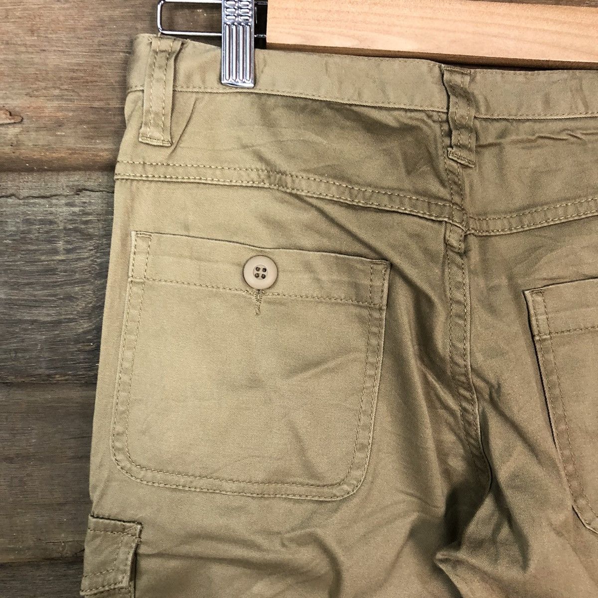 Japanese Brand D Shuca Brown multipocket tactical utility Cargo Pants #2377 Size US 29 - 14 Thumbnail