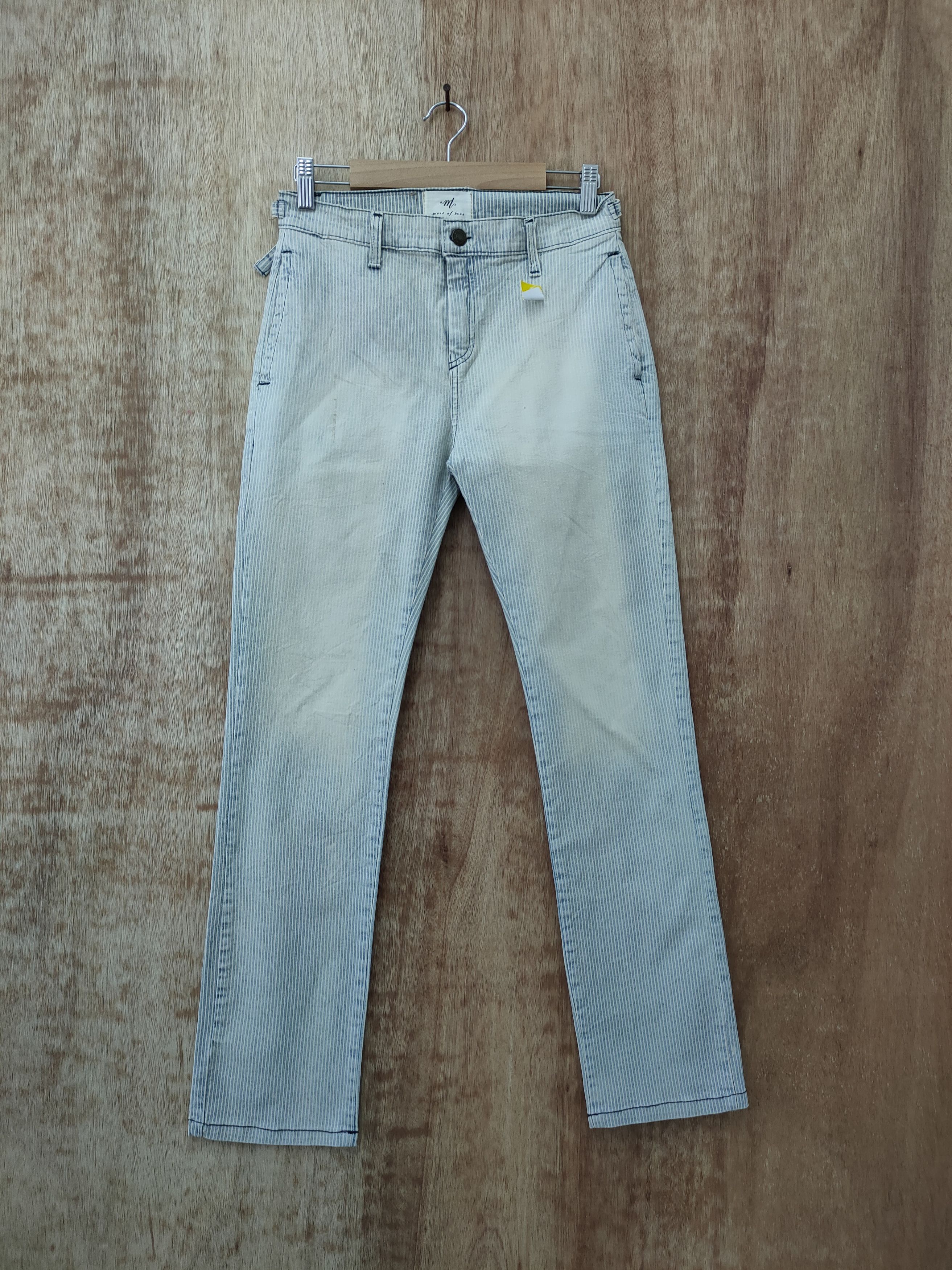 image of Over The Stripes Muse Of Home Stripe Faded Vintage Casual Pants 46-231, Men's (Size 26)