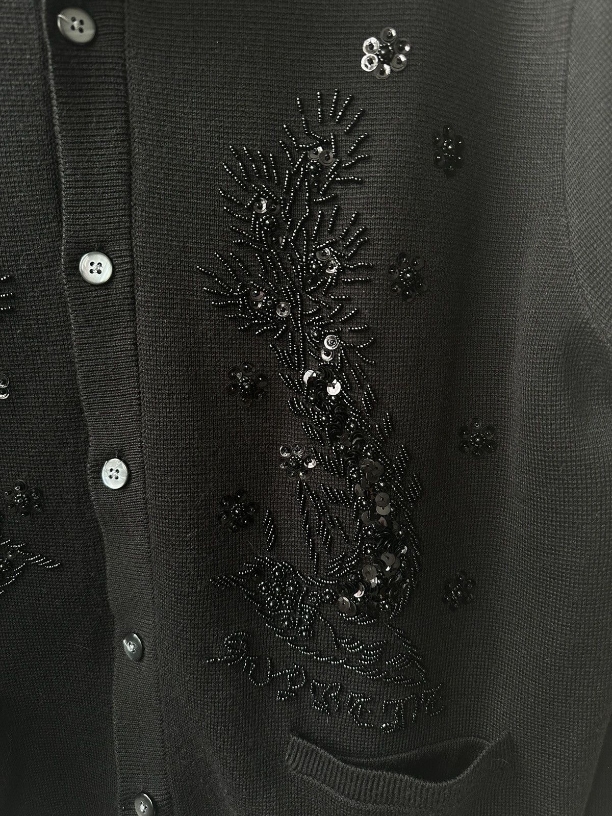Supreme Supreme Beaded Cardigan 2023 Size US L / EU 52-54 / 3 - 3 Thumbnail