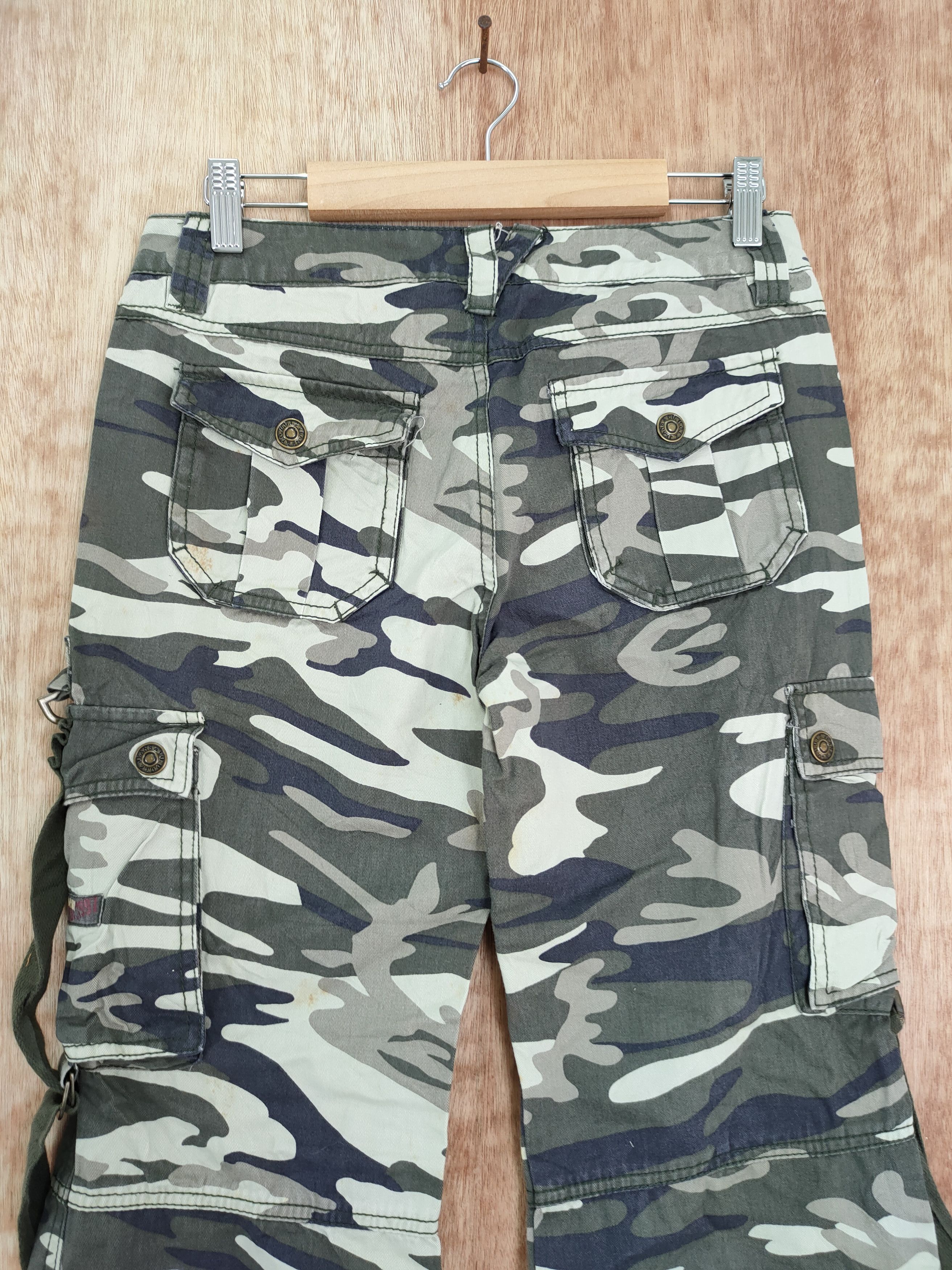 Japanese Brand DLL Ugiz camo military utility tactical cargo pants #230 Size 26" / US 2 / IT 38 - 8 Thumbnail