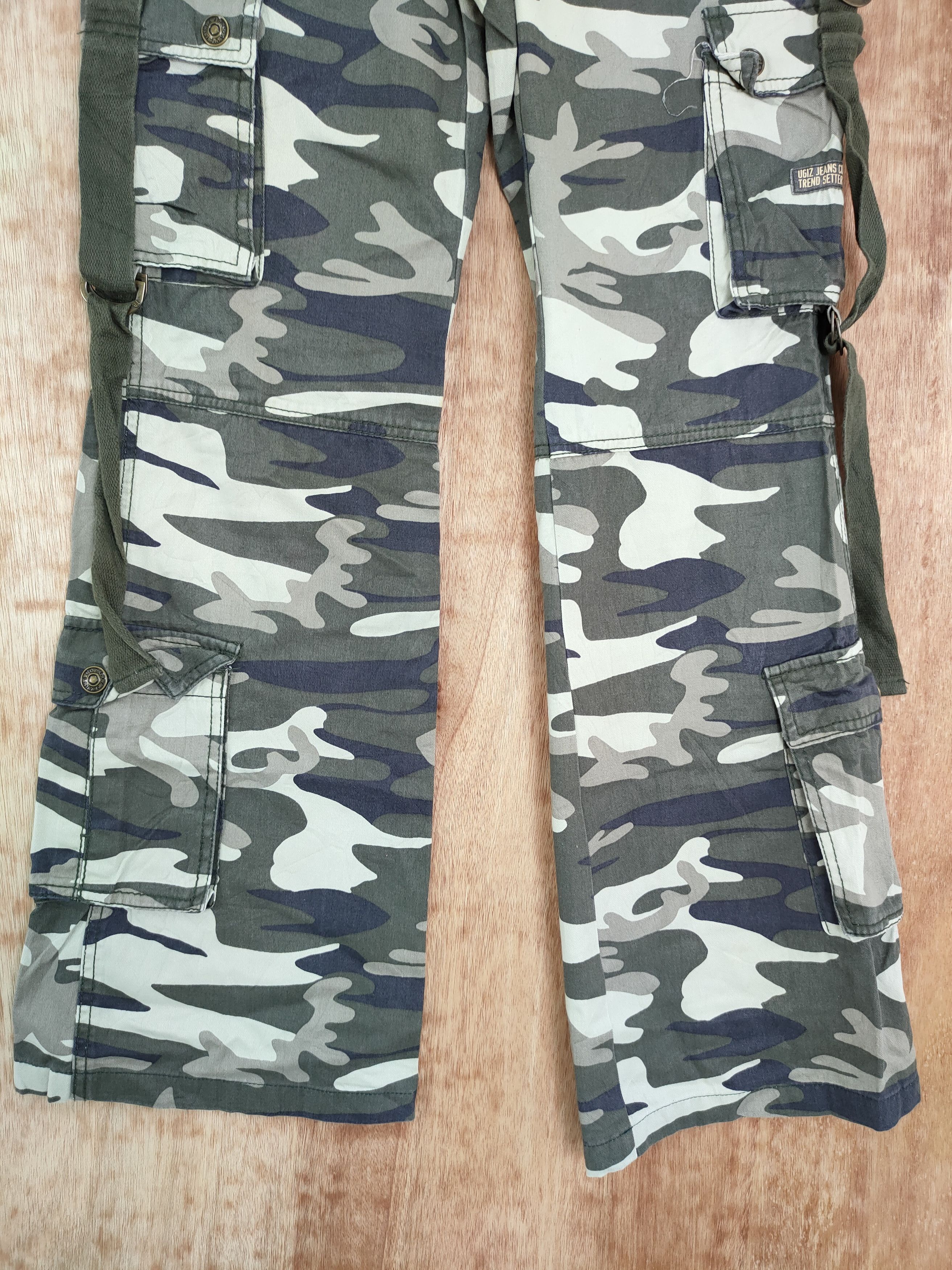 Japanese Brand DLL Ugiz camo military utility tactical cargo pants #230 Size 26" / US 2 / IT 38 - 2 Thumbnail