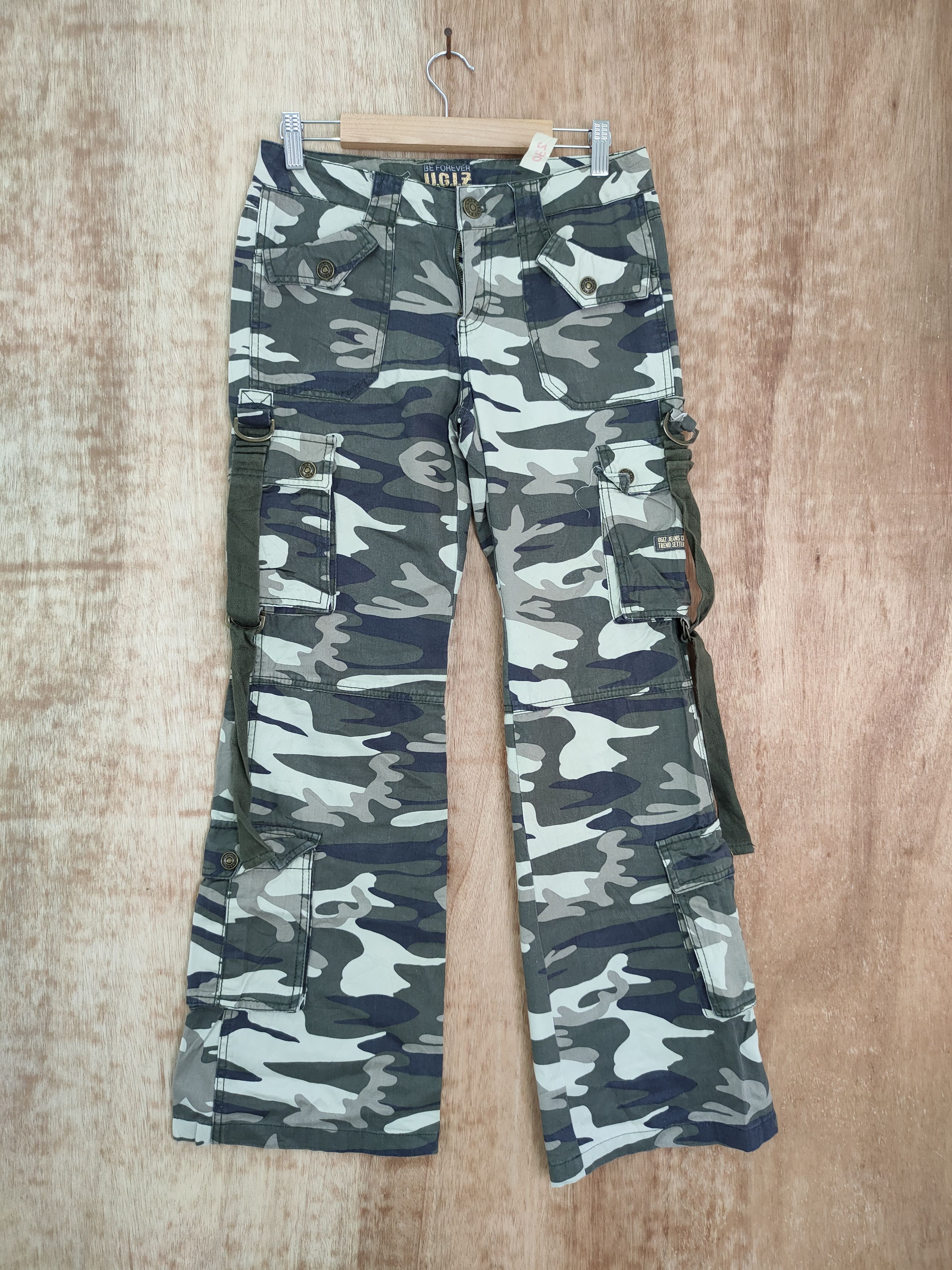 Japanese Brand DLL Ugiz camo military utility tactical cargo pants #230 Size 26" / US 2 / IT 38 - 1 Thumbnail