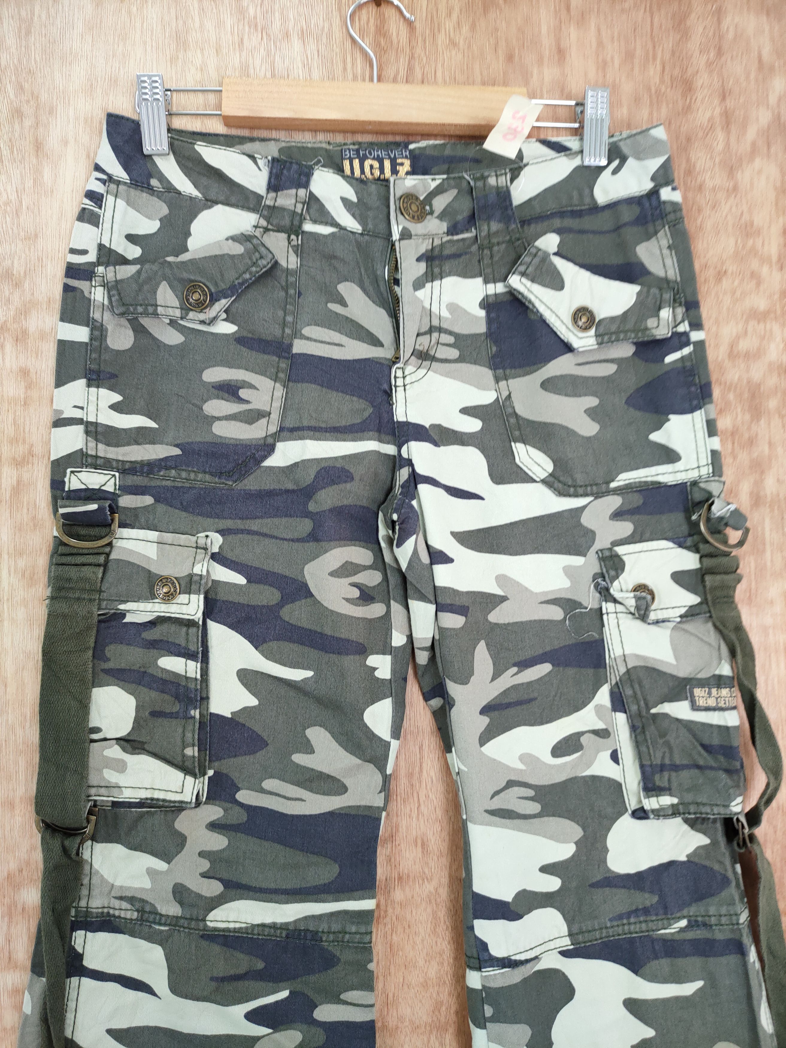 Japanese Brand DLL Ugiz camo military utility tactical cargo pants #230 Size 26" / US 2 / IT 38 - 3 Thumbnail